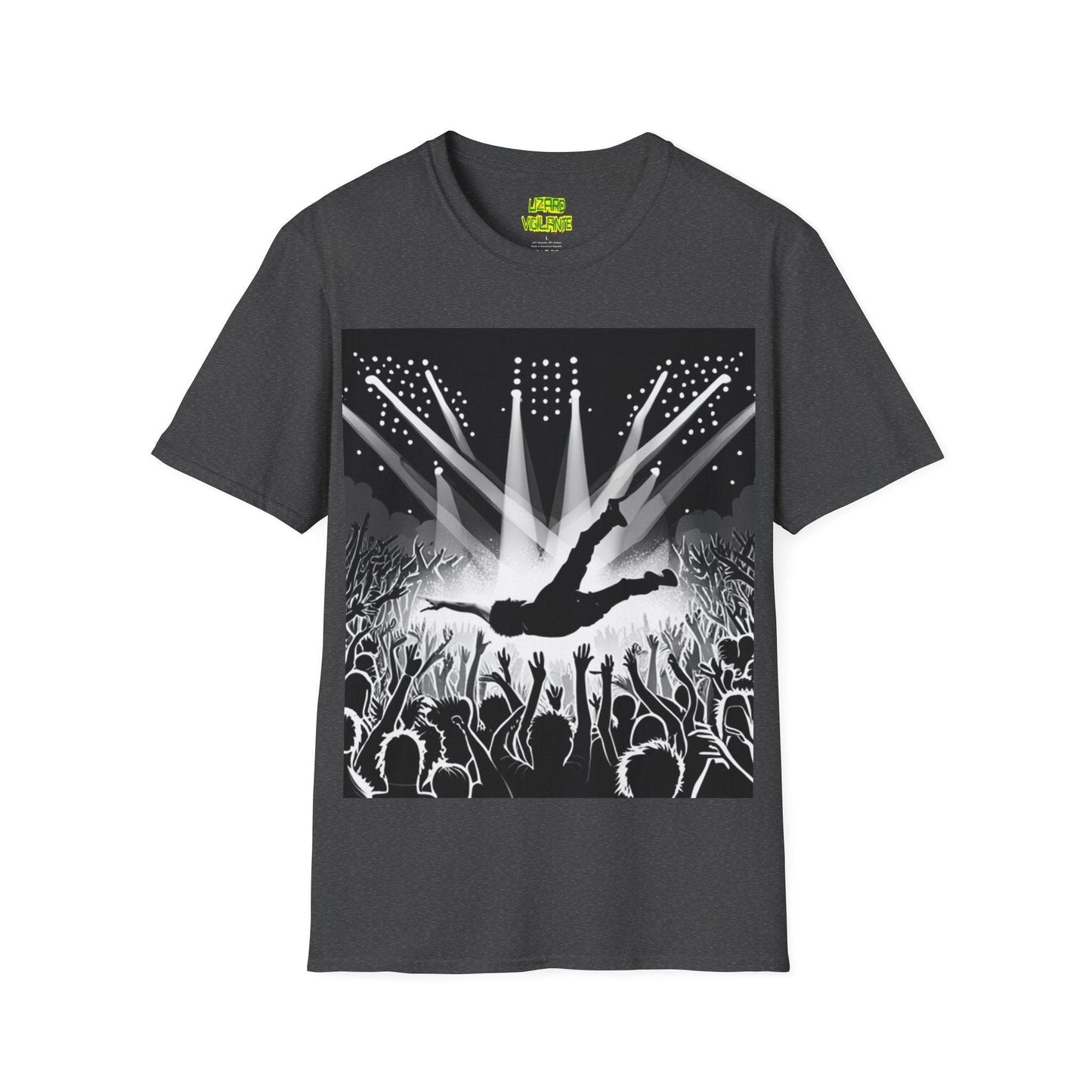 Crowd Surf Unisex Softstyle T-Shirt - Lizard Vigilante