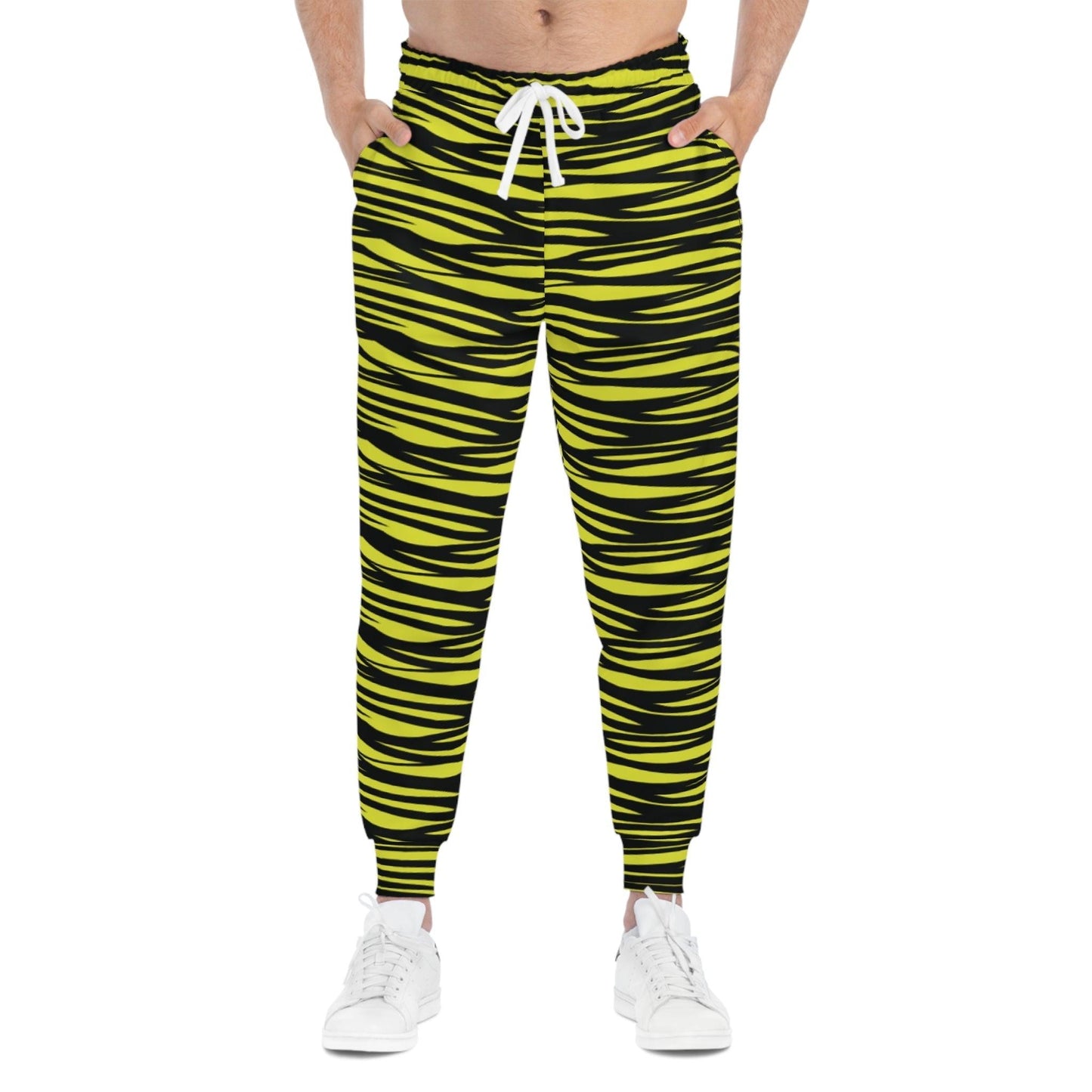 Yellow Black Athletic Joggers - Lizard Vigilante