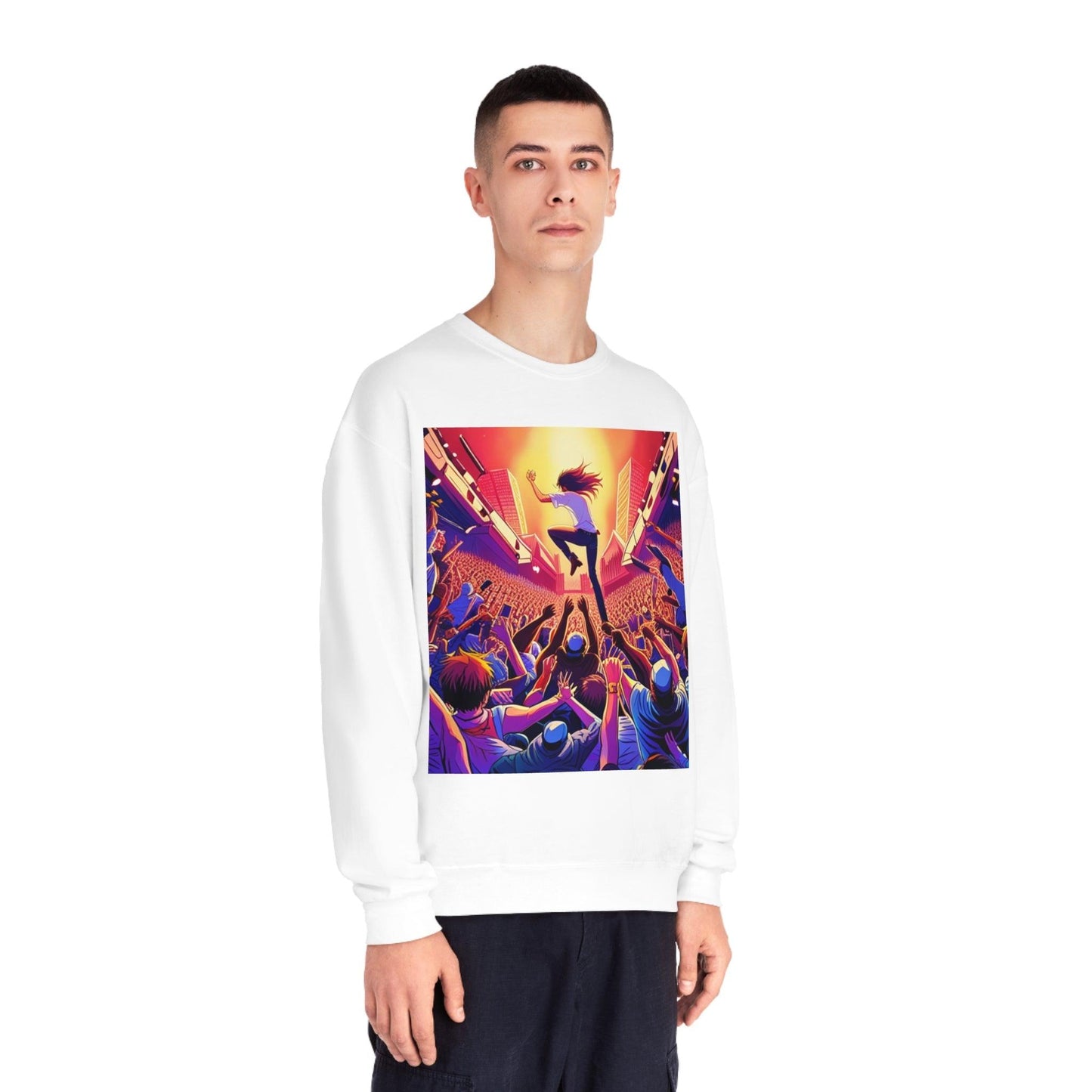 Metal Anime Unisex NuBlend® Crewneck Sweatshirt - Lizard Vigilante