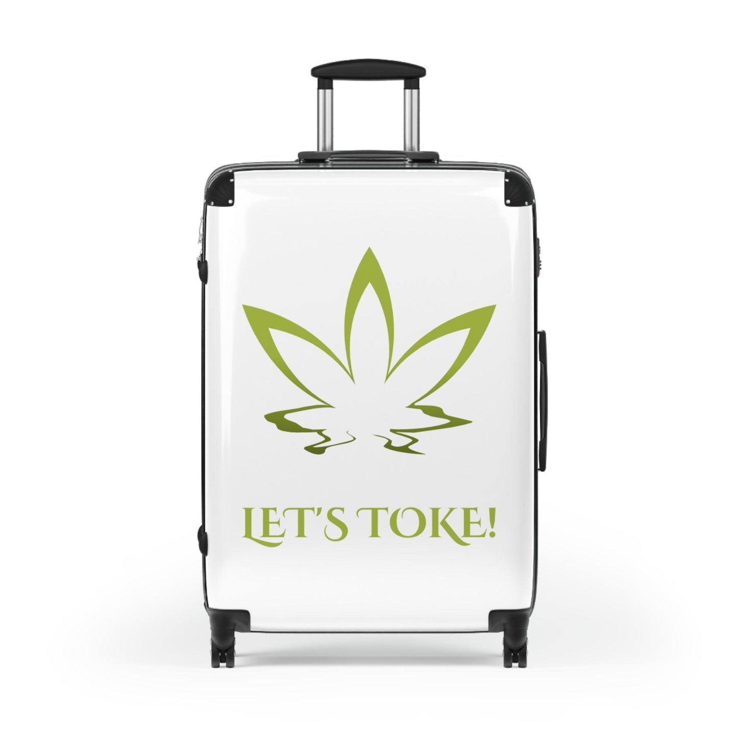 Let's Toke! Suitcase with a Smoke Leaf - Lizard Vigilante