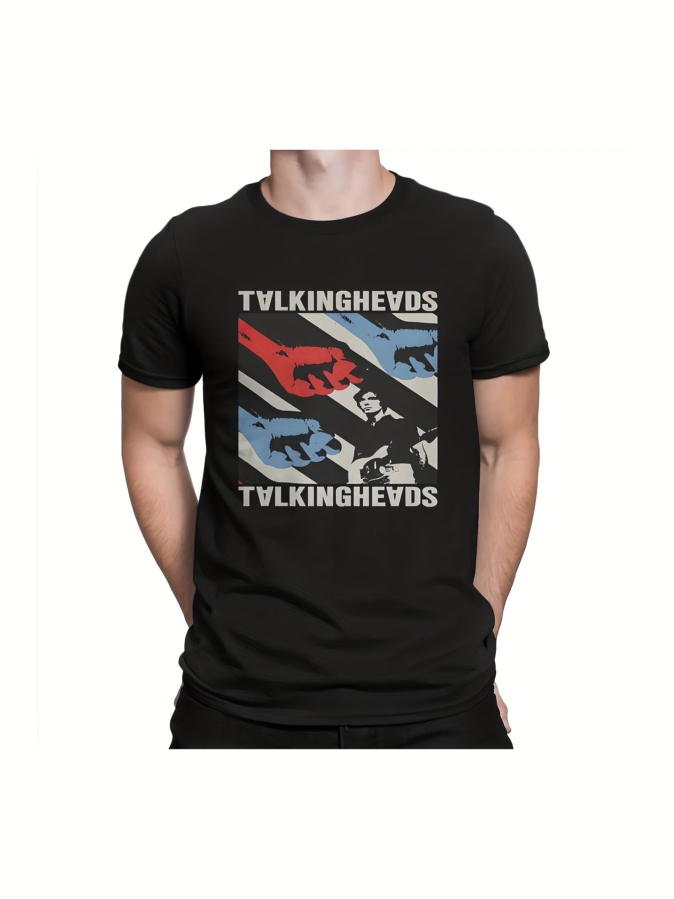 Vintage Talking Heads Concert T-Shirt - Pure Cotton Short Sleeve Summer Tee - Premium T-Shirt from Lizard Vigilante - Just $26.99! Shop now at Lizard Vigilante