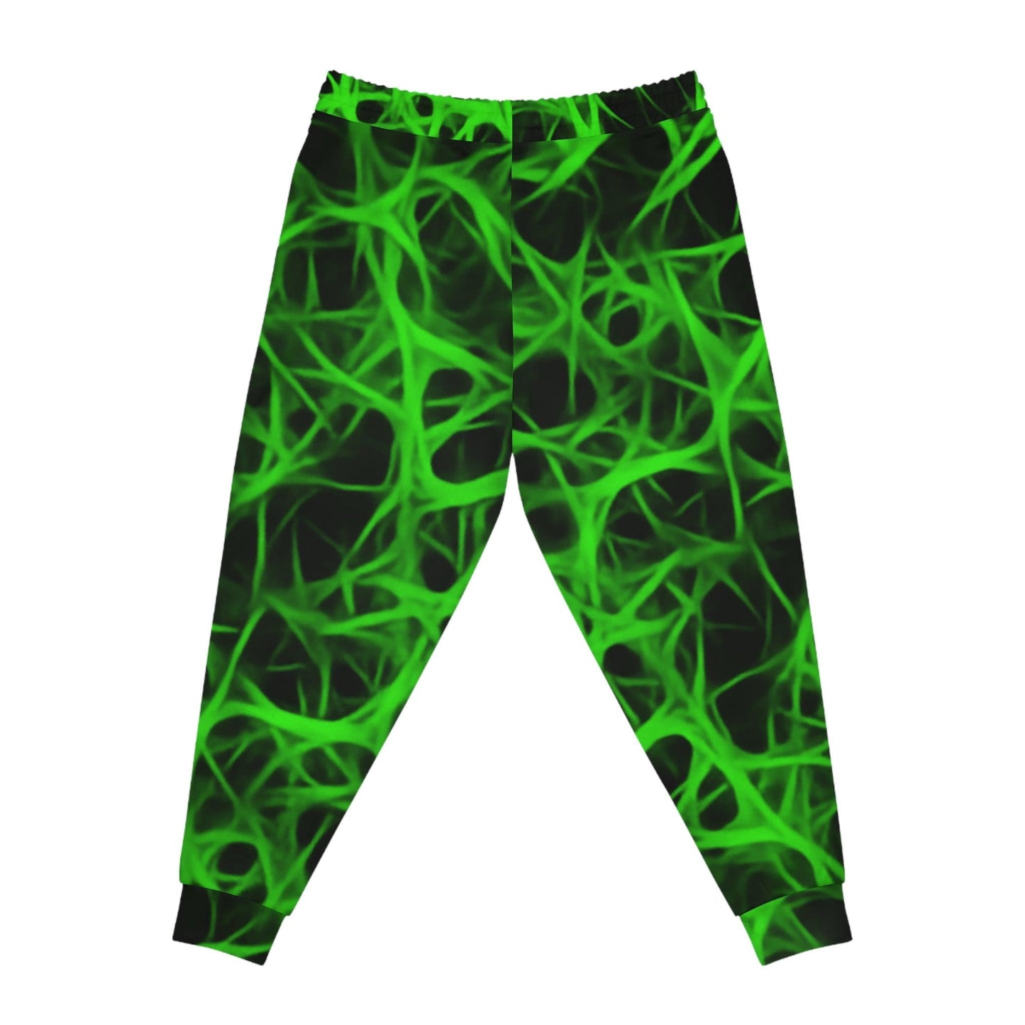 Nuclear Green Charged Athletic Joggers - Lizard Vigilante