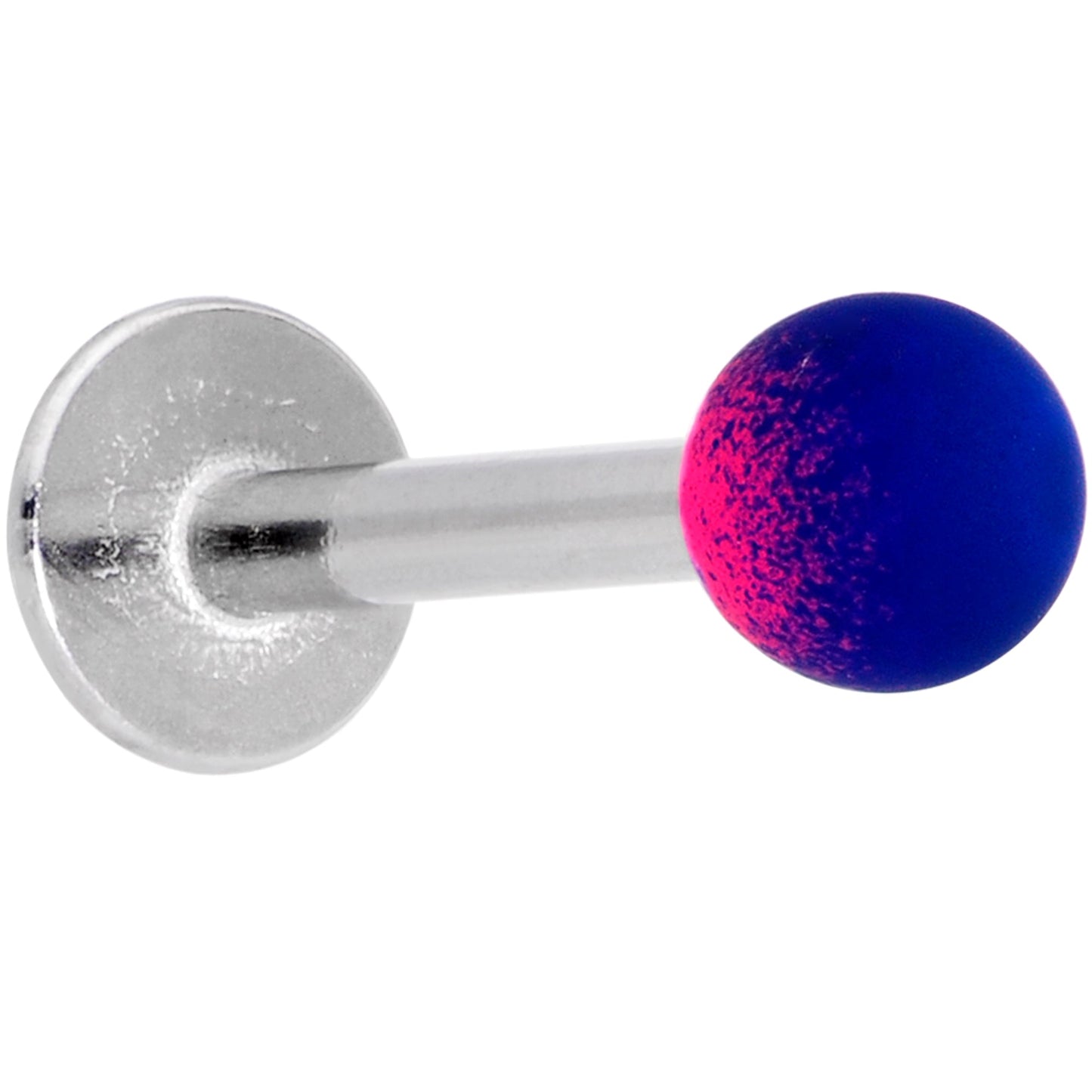 16G 5/16 Pink Blue Ombre Soft Finish Labret Monroe Tragus