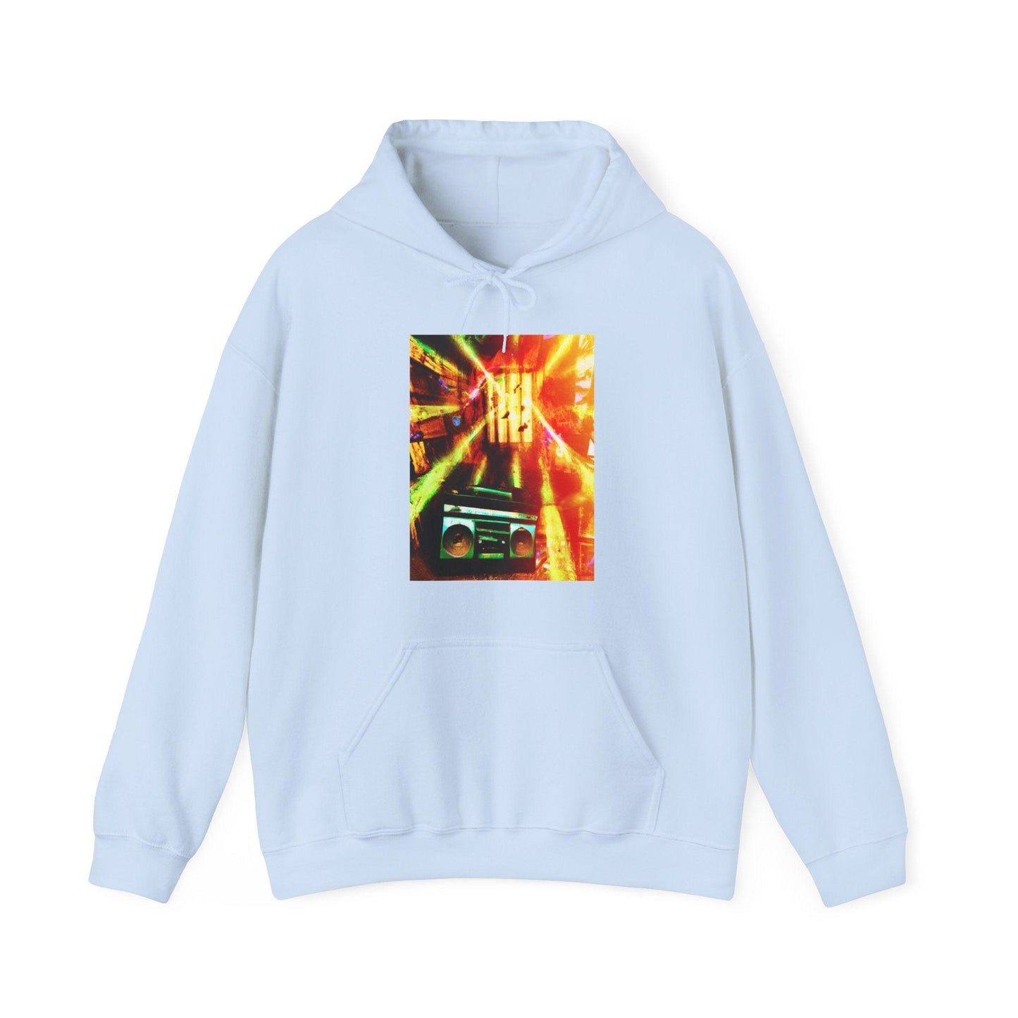 Prison BoomBox Light Burst Unisex Heavy Blend™ Hooded Sweatshirt - Lizard Vigilante