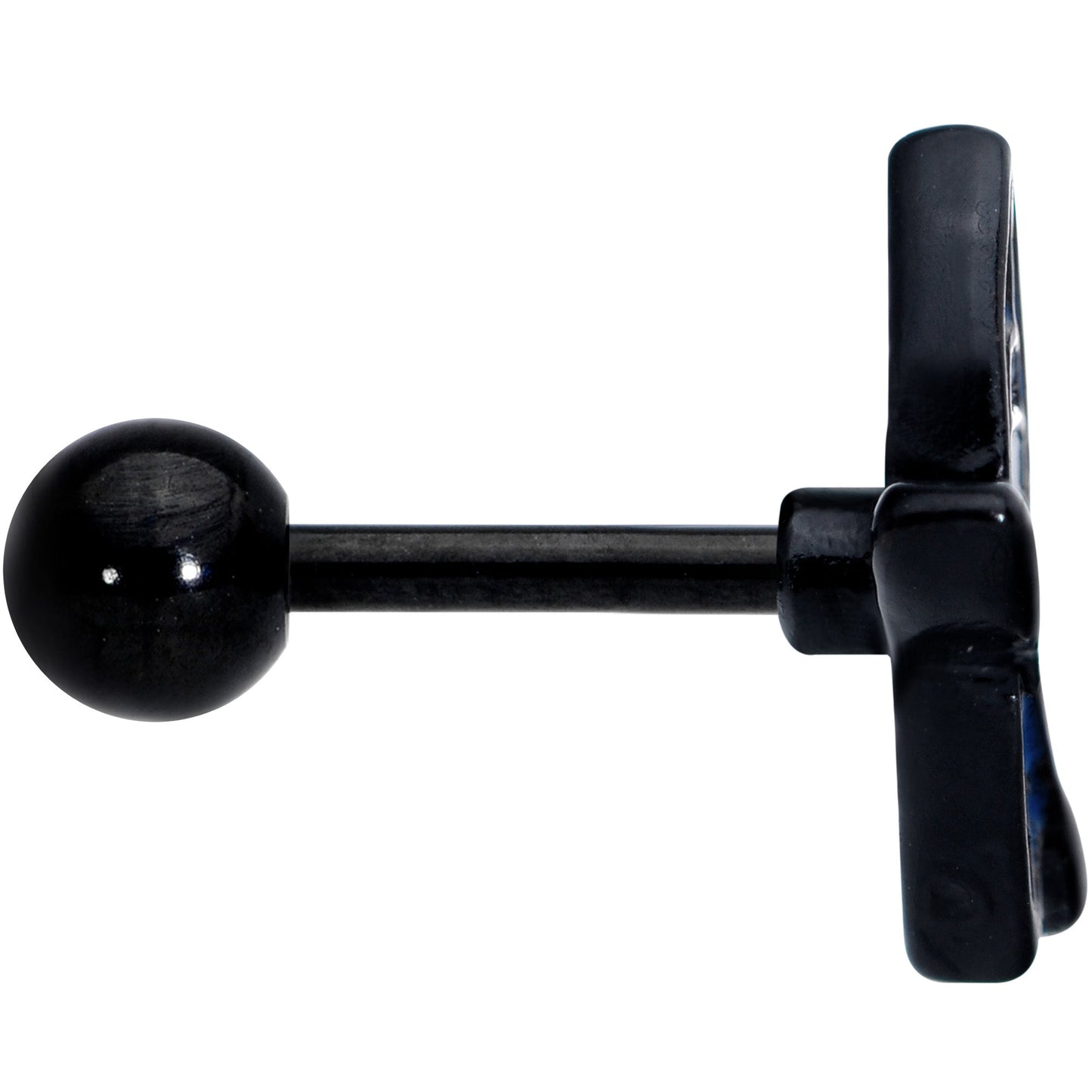 16G 1/4 Black Blue Summer Kayak Boat Cartilage Tragus Earring