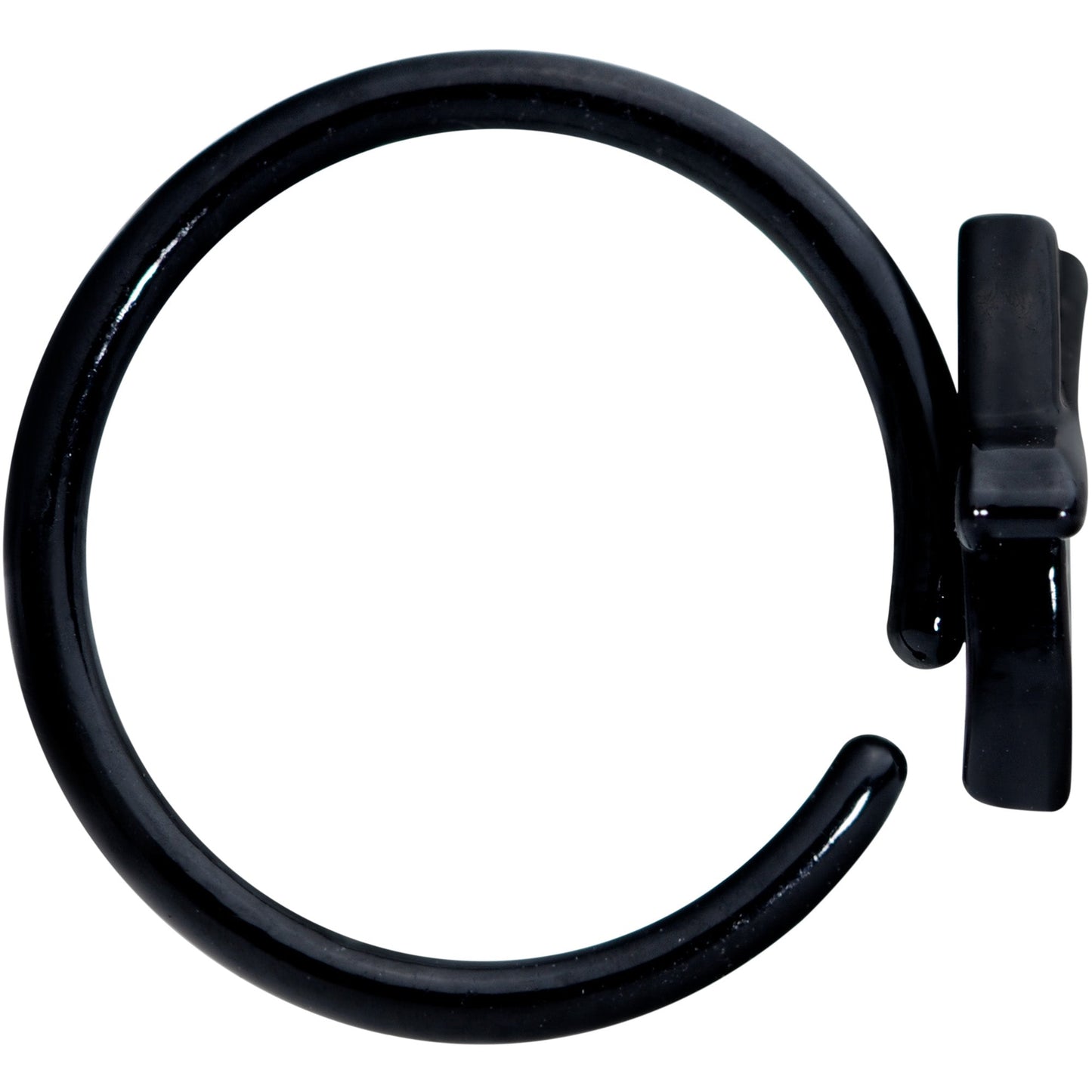 18G 3/8 Black Red Summer Kayak Boat Nose Hoop