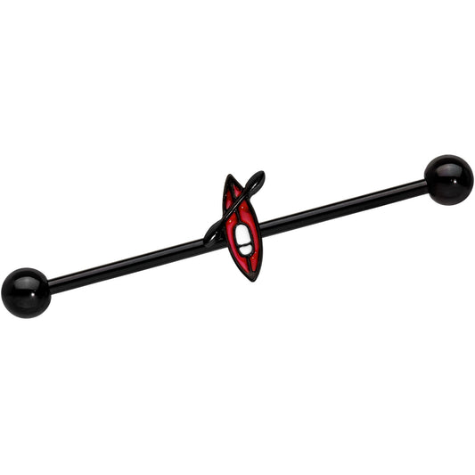 14G Black Red Summer Kayak Boat Industrial Barbell 38mm