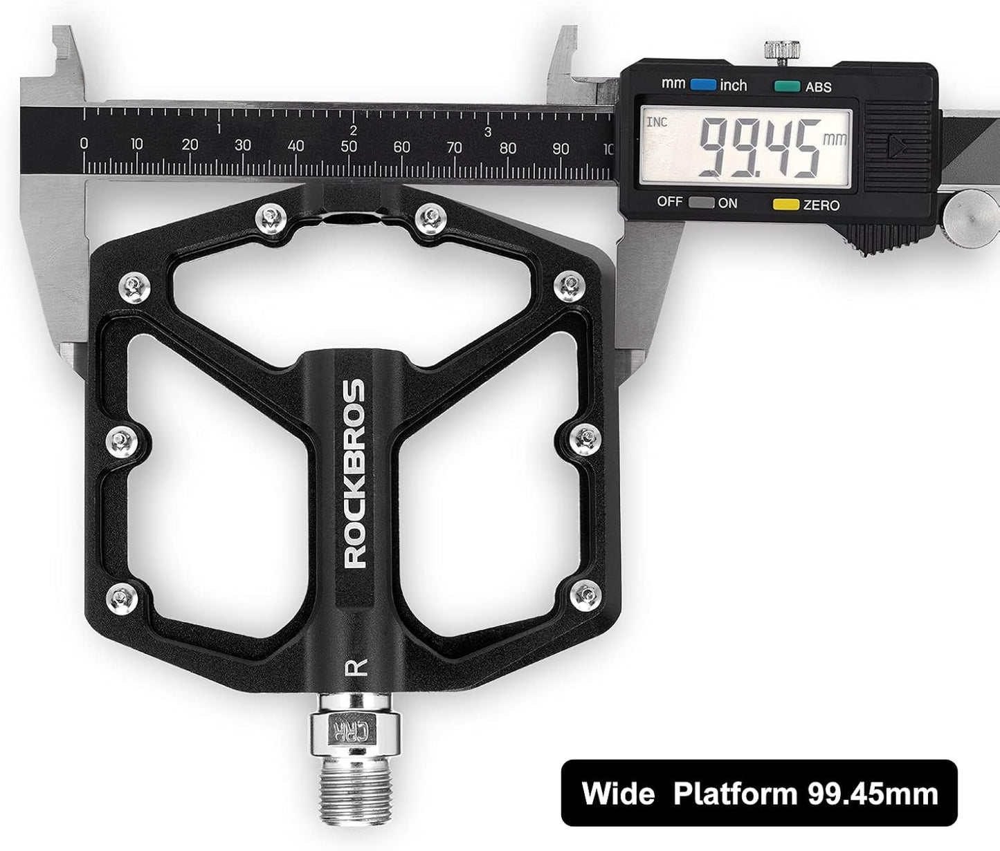 ROCKBROS Bike Pedals Lightweight Aluminum Platform 9/16'' Sealed Bearing