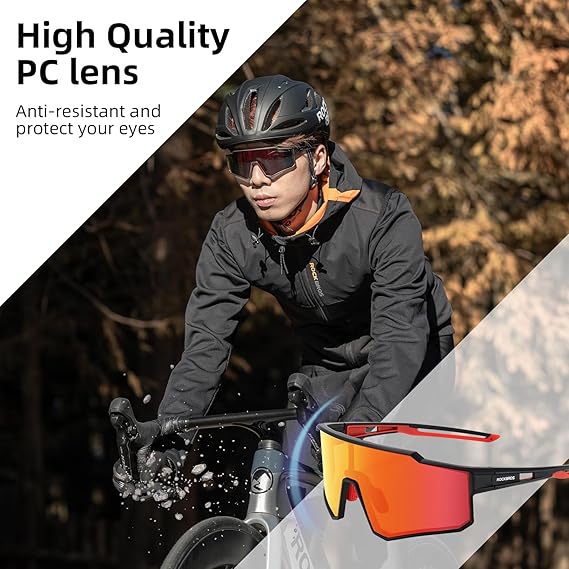 ROCKBROS Polarized Cycling Sunglasses UV400 Protection TR90 Frame Unisex