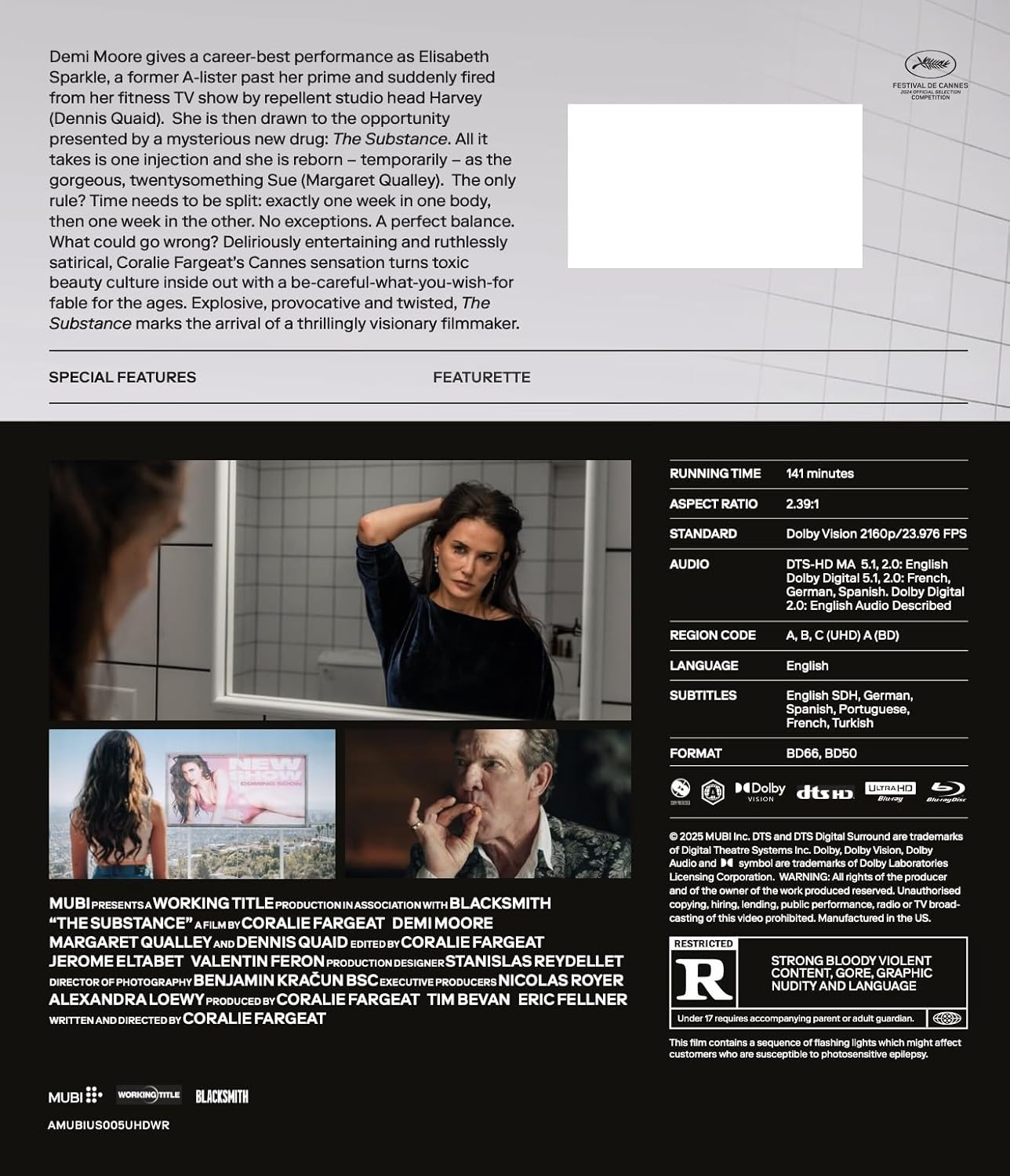 The Substance [4K UHD + Blu-ray]