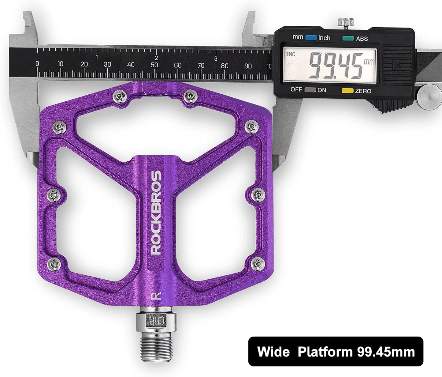ROCKBROS Bike Pedals Lightweight Aluminum Platform 9/16'' Sealed Bearing