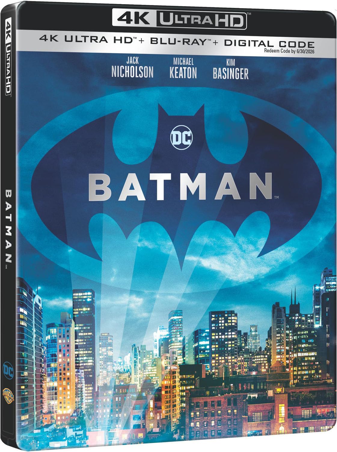 Batman (1989) Steelbook [4K Ultra HD + Blu-ray + Digital]