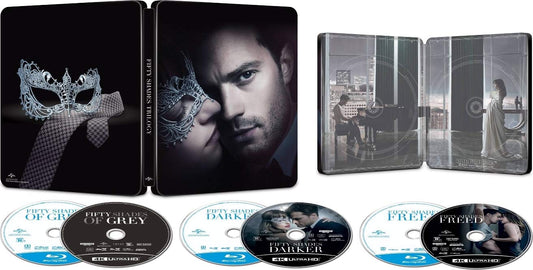 Fifty Shades Trilogy - Unrated Limited Edition Steelbook [4K Ultra HD + Blu-ray + Digital]