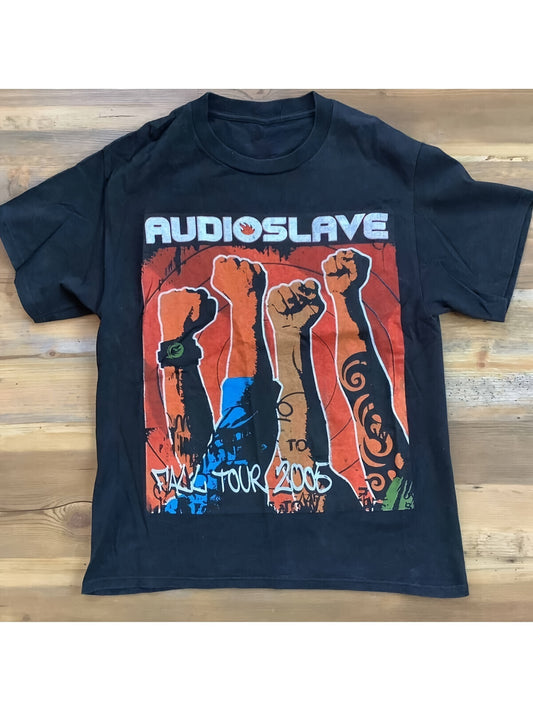 Audioslave 2005 Concert Shirt – Classic Black Unisex All-Over Print T-Shirt - Premium t-shirt from Lizard Vigilante - Just $24.99! Shop now at Lizard Vigilante