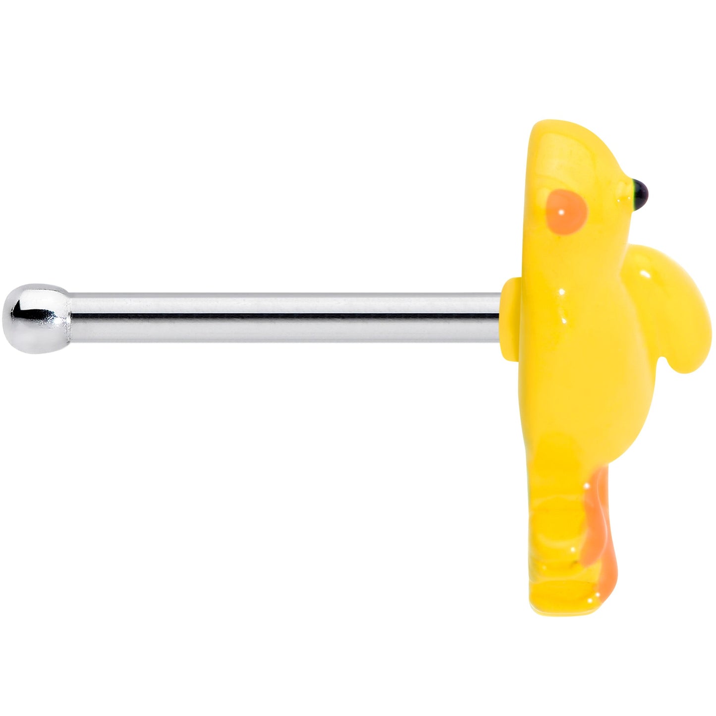 20G 1/4 Yellow Easter Chick Nose Bone