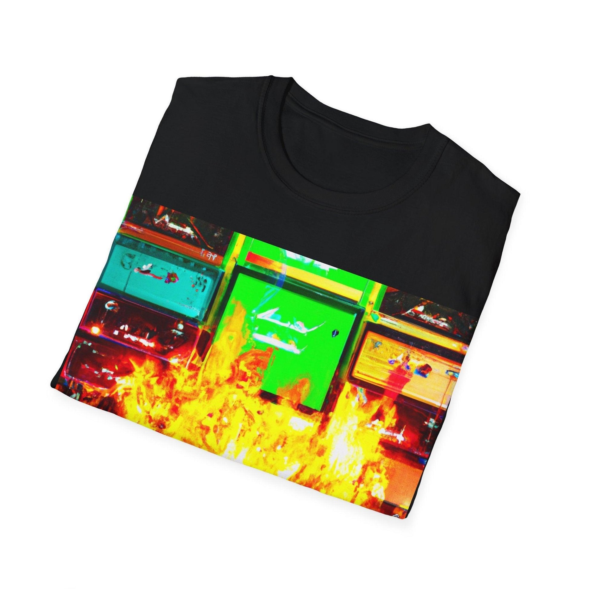 Rock Fire Unisex Softstyle T-Shirt - Lizard Vigilante