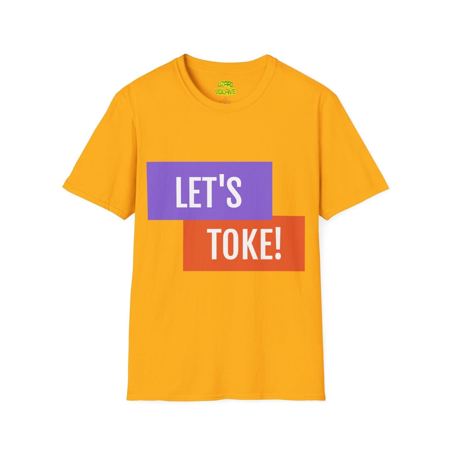 LET'S TOKE! Unisex Softstyle T-Shirt / Weed Tee - Lizard Vigilante