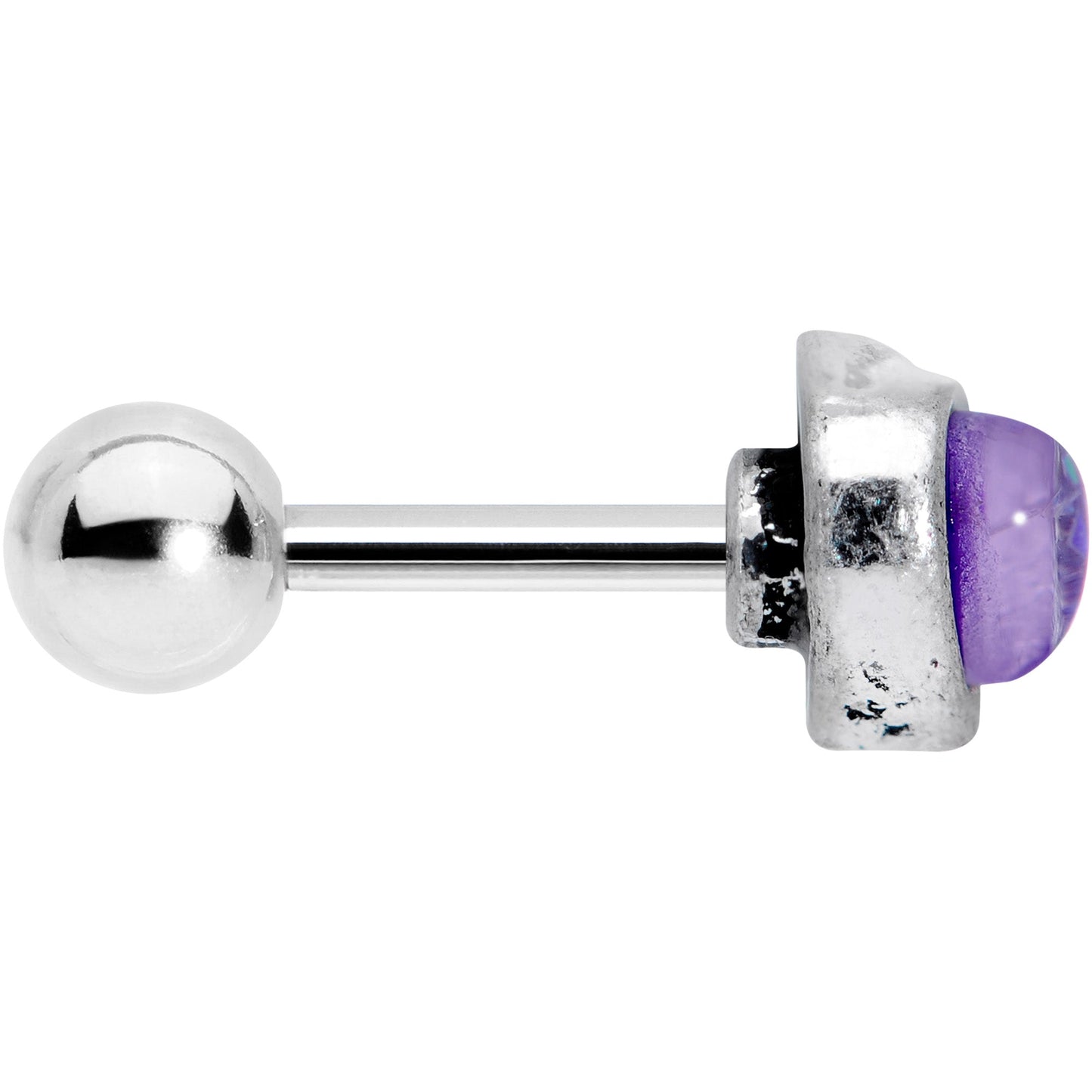 16G 1/4 Blue Faux Opal Elegant Elephant Cartilage Tragus Earring