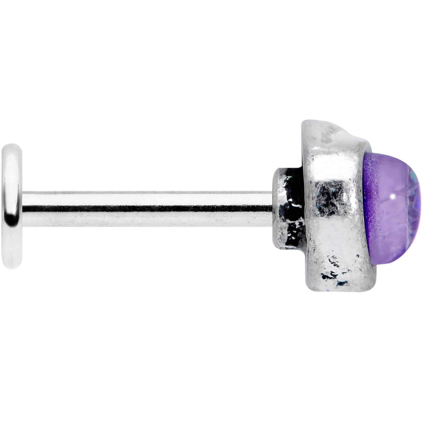 16G 5/16 Blue Faux Opal Elegant Elephant Labret Monroe Tragus