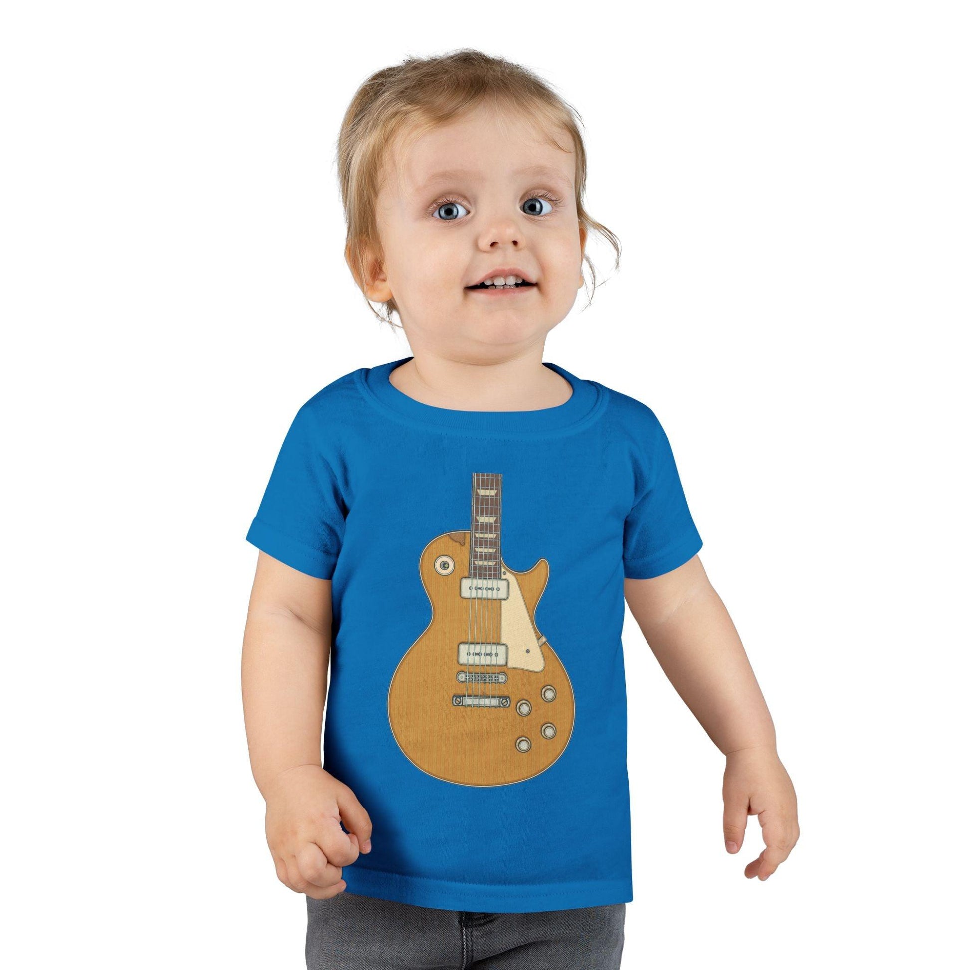 LP Electric Guitar Toddler T-shirt 2T-6T - Premium Kids clothes from Printify - Just $24.79! Shop now at Lizard Vigilante