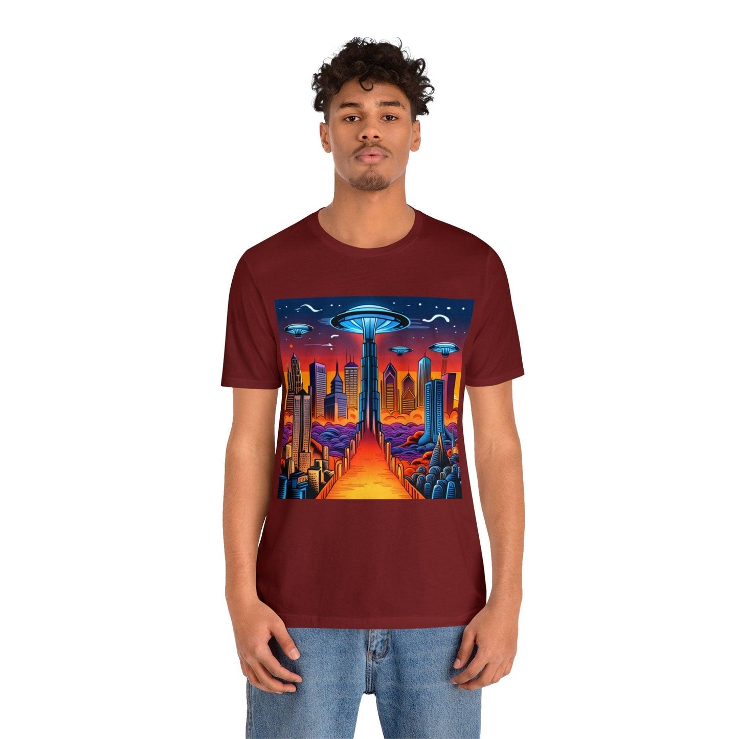 UFOCITY Unisex Jersey Short Sleeve Tee - Lizard Vigilante