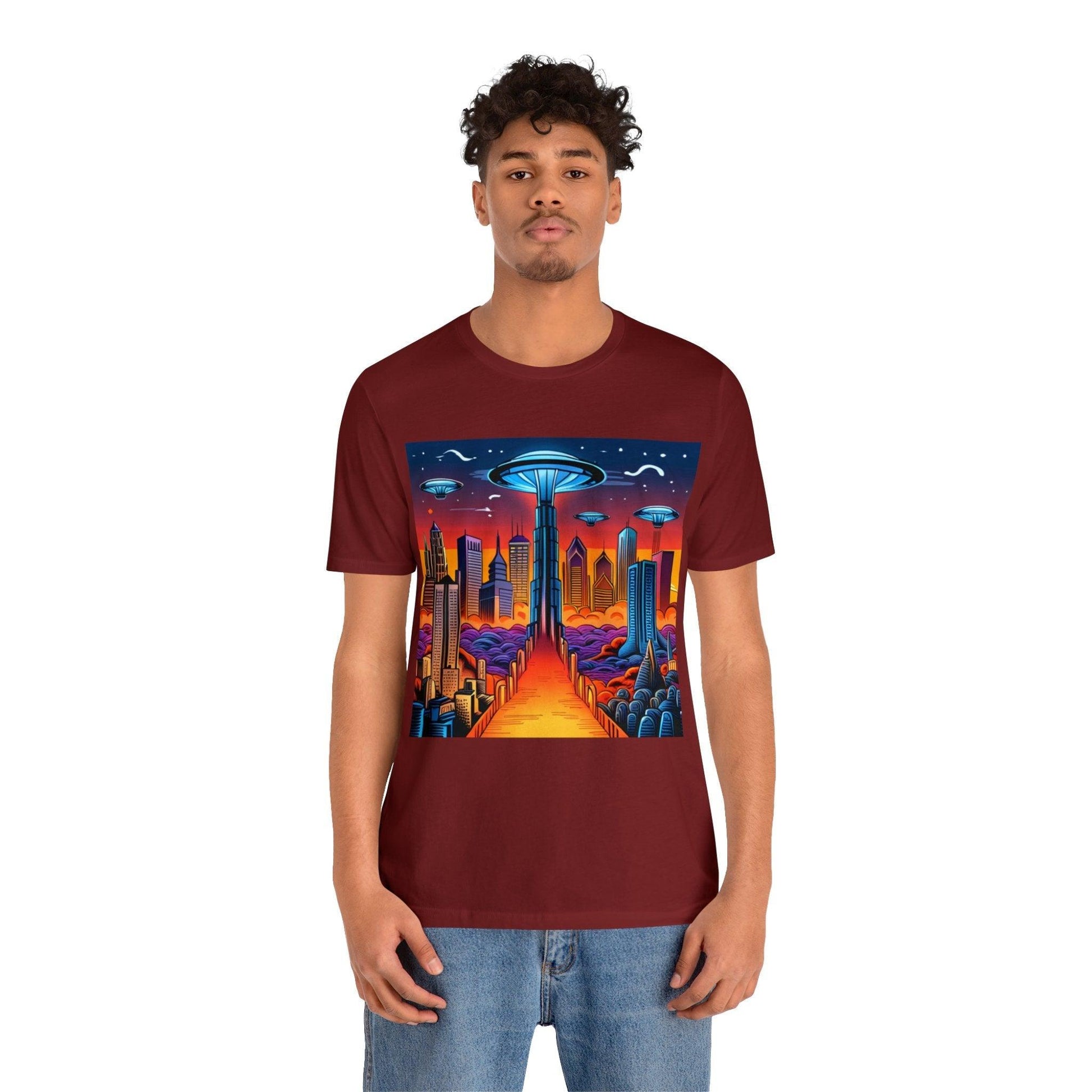 UFOCITY Unisex Jersey Short Sleeve Tee - Lizard Vigilante