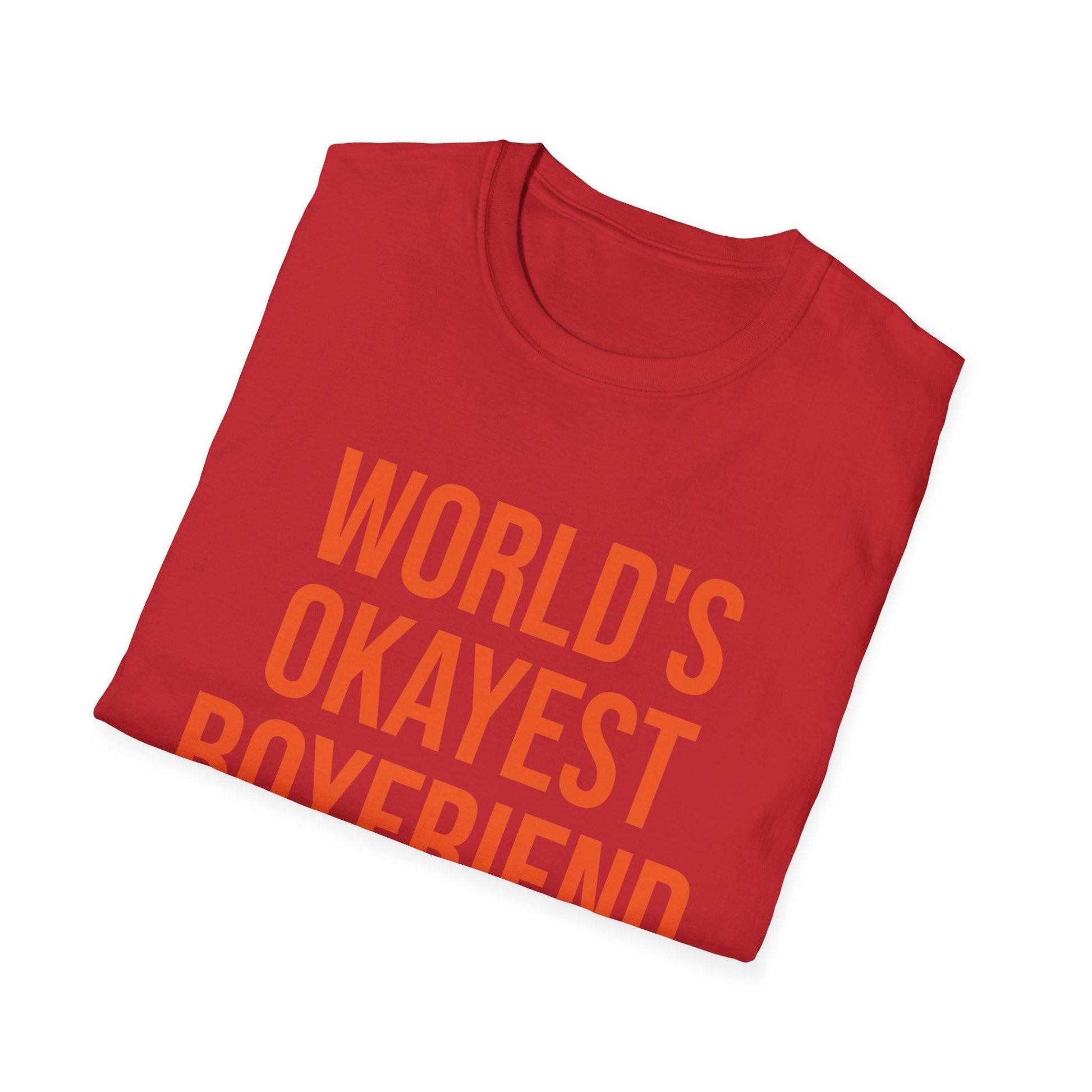 World's Okayest Boyfriend Unisex Softstyle T-Shirt - Lizard Vigilante