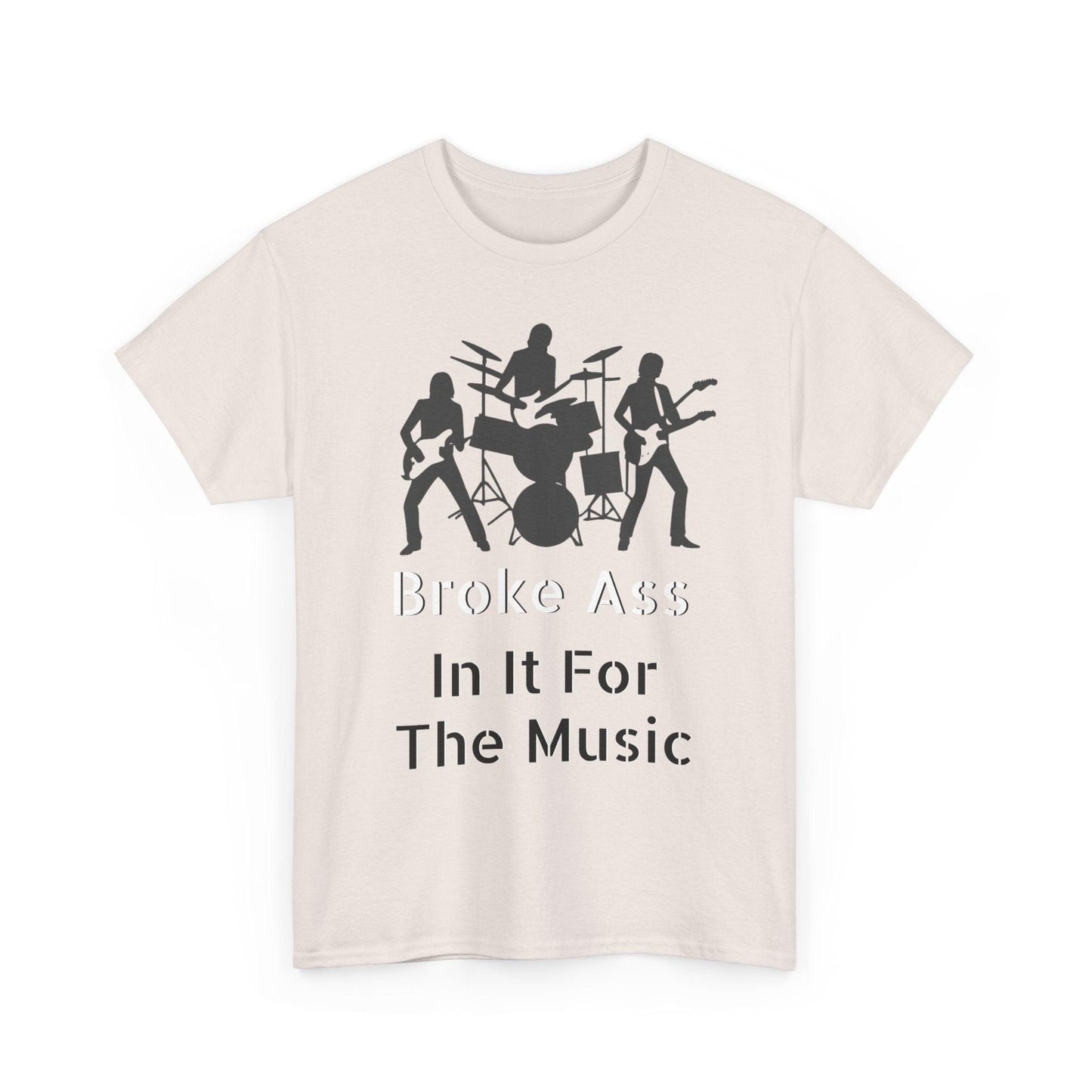 Broke Ass Band Album "In It For The Music" Unisex Heavy Cotton Tee - Lizard Vigilante