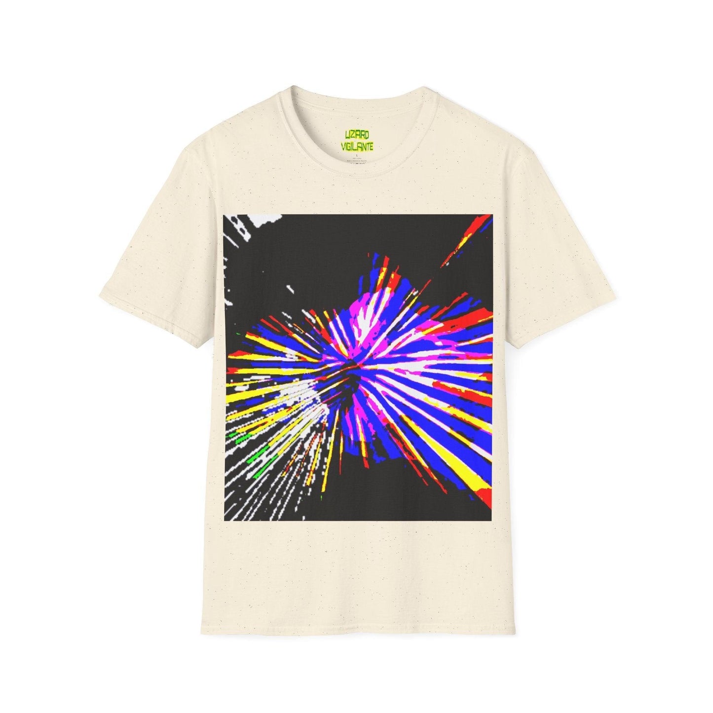 Neon Bursted Unisex Softstyle T-Shirt - Lizard Vigilante