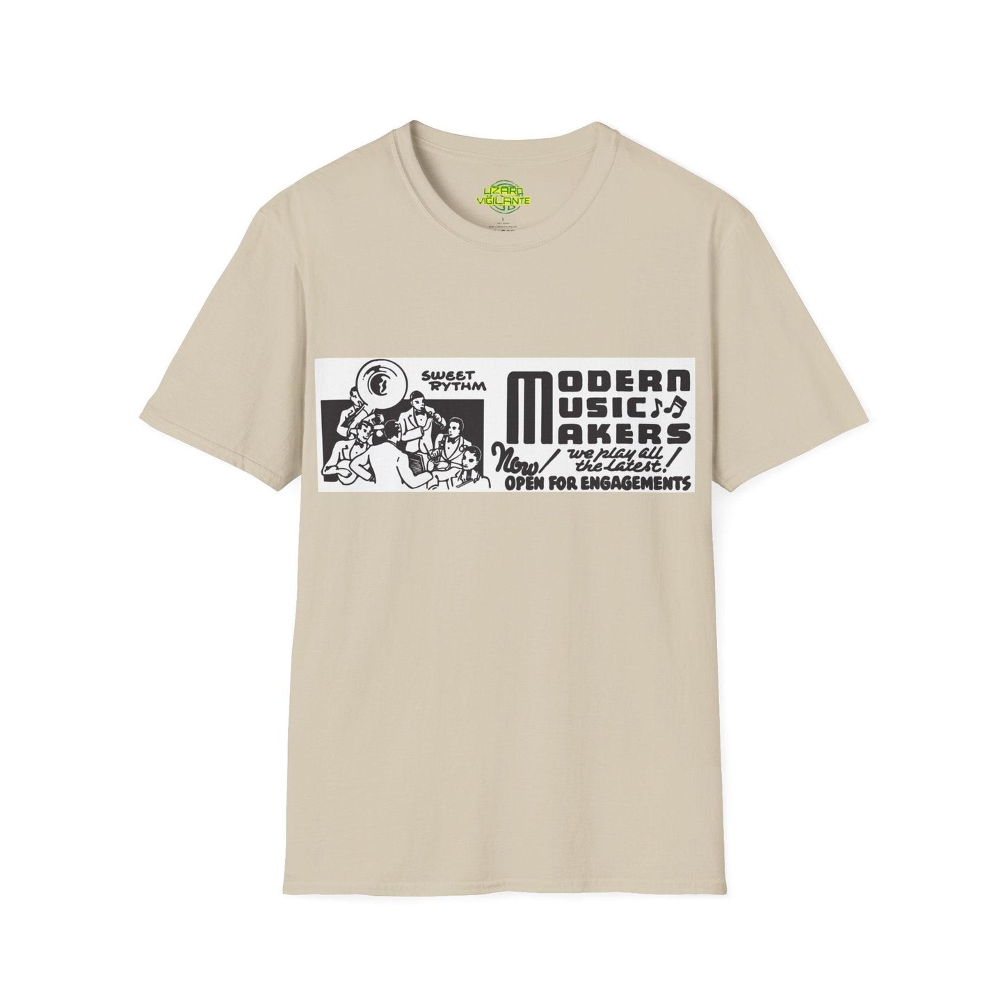 Modern Music Makers Unisex Softstyle T-Shirt - Lizard Vigilante