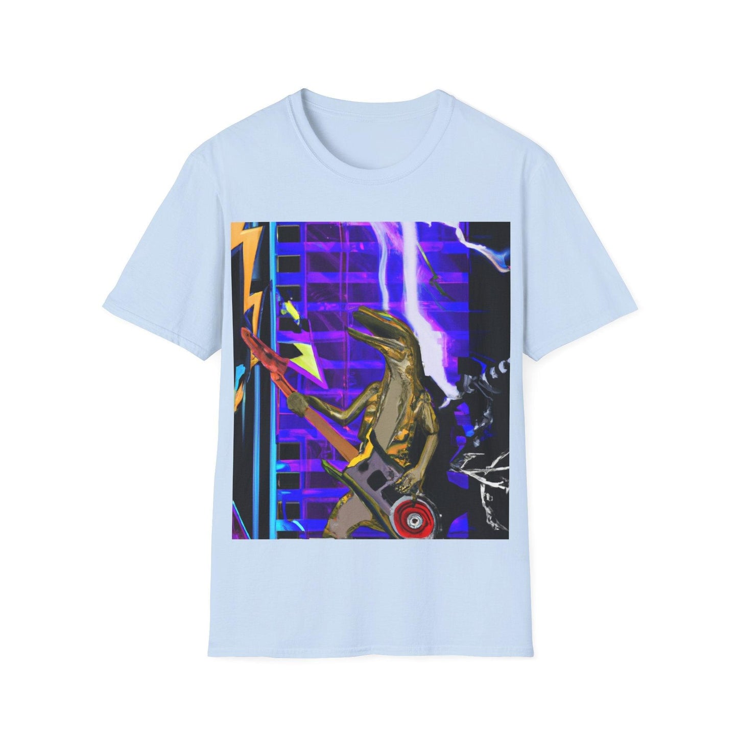 Lizard Zapped Vigilante Unisex Softstyle T-Shirt - Lizard Vigilante