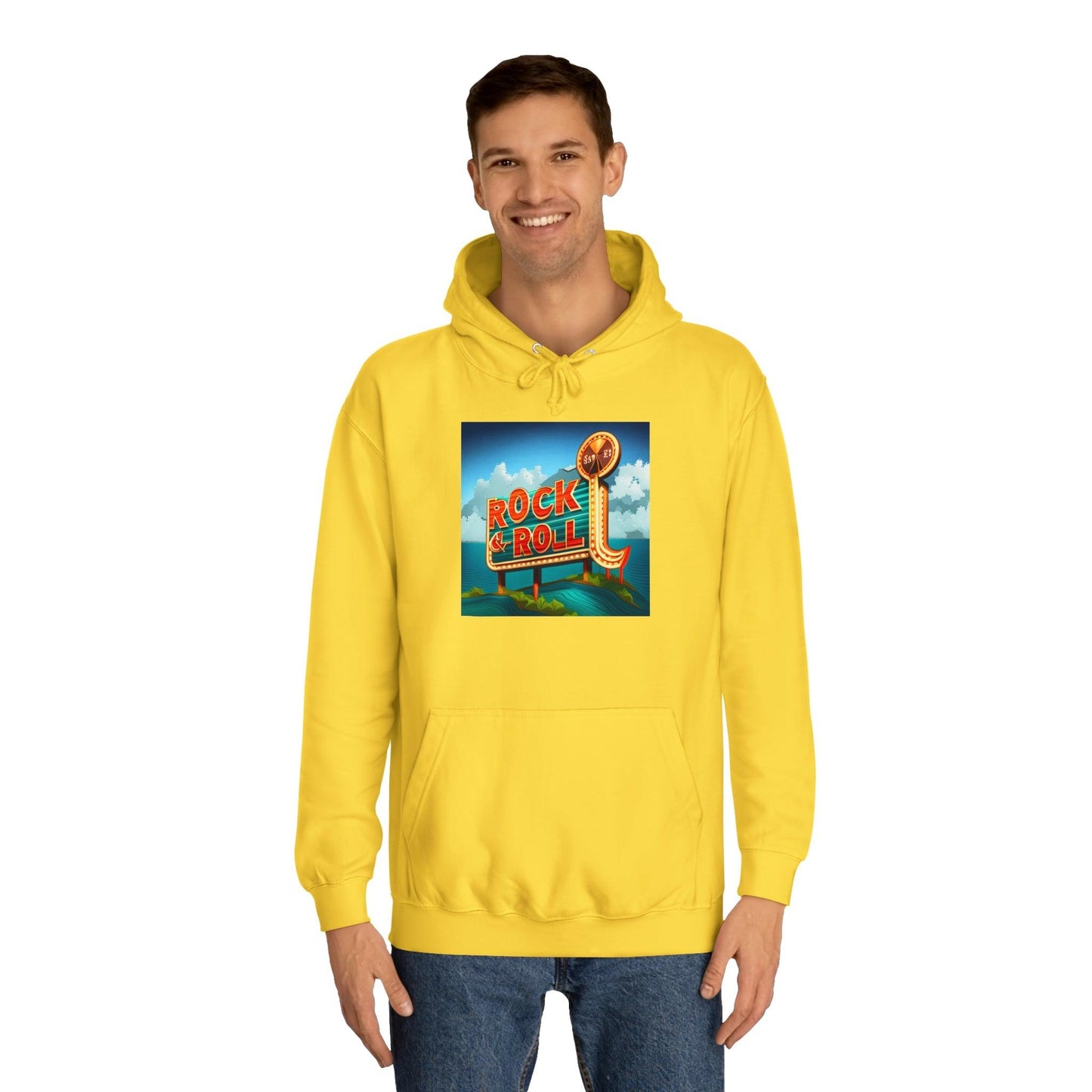 Rock & Roll Casino Unisex College Hoodie - Lizard Vigilante