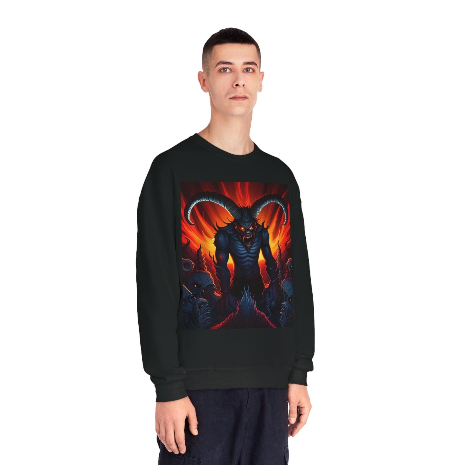 Horny Devil Unisex NuBlend® Crewneck Sweatshirt - Lizard Vigilante