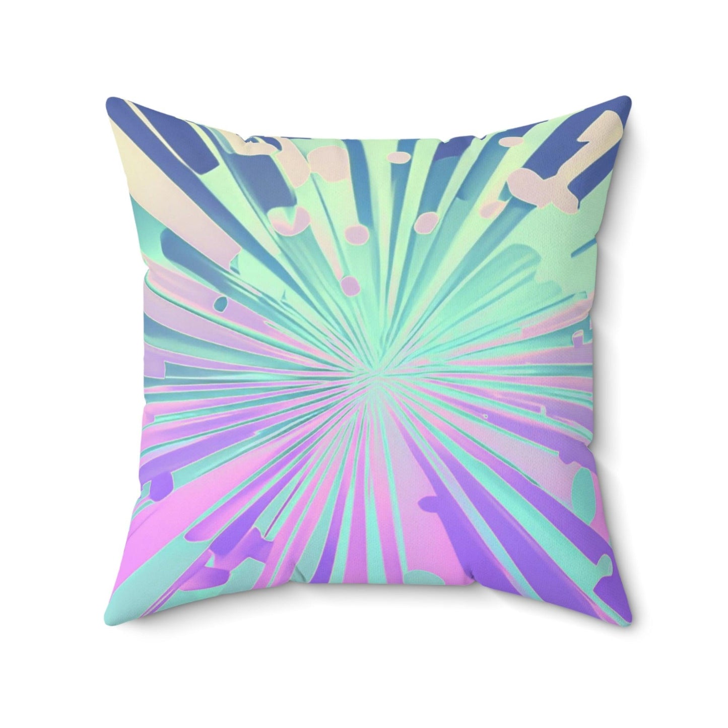 Spring Explodes Spun Polyester Square Pillow - Lizard Vigilante