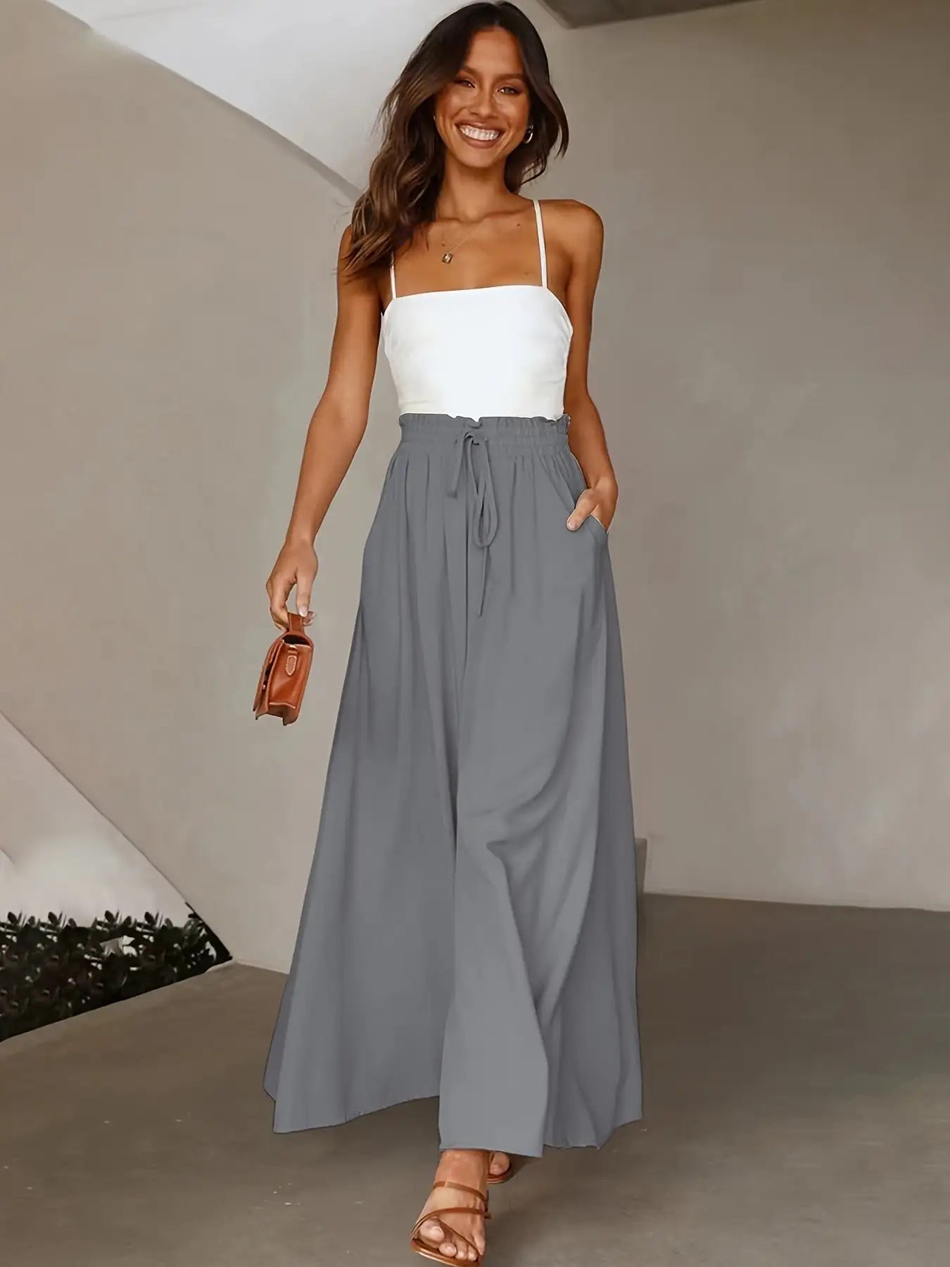 Ladies' Casual Wild Wide-leg Pants