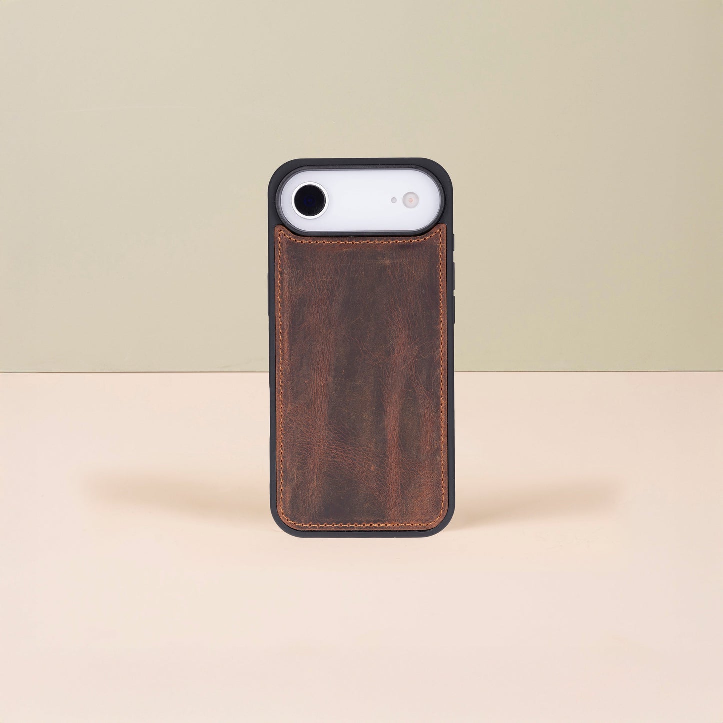 Premium Leather iPhone Air Wallet Case – Brown - Austin