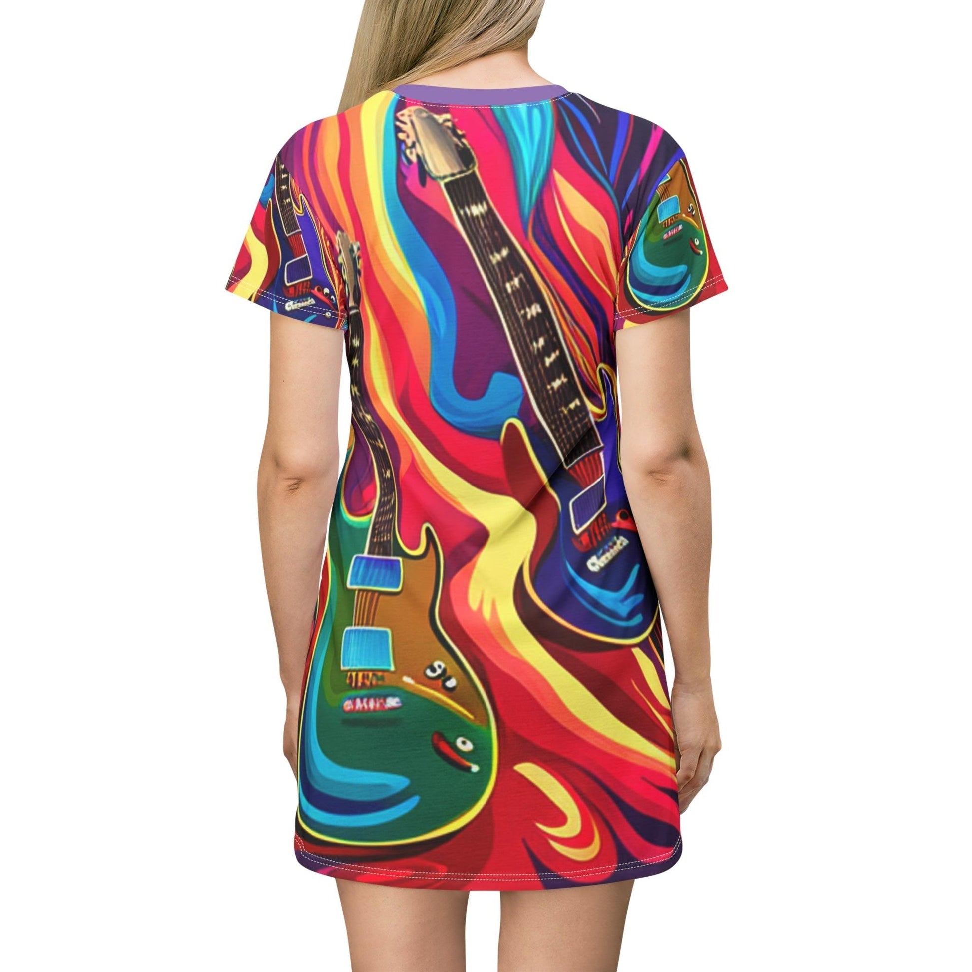 Psychedelic Things T-Shirt Dress - Lizard Vigilante