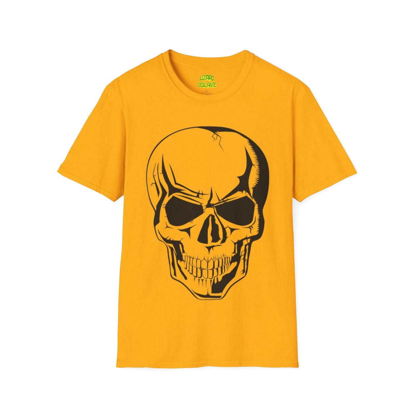 Angry Skull Unisex Softstyle T-Shirt - Lizard Vigilante