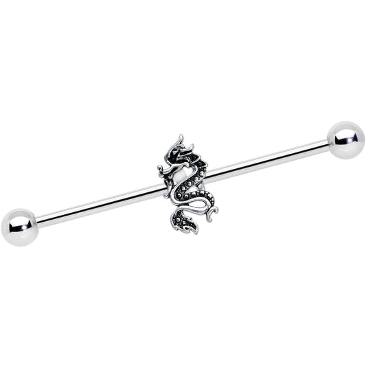 14G Regal Medieval Dragon Industrial Barbell 38mm