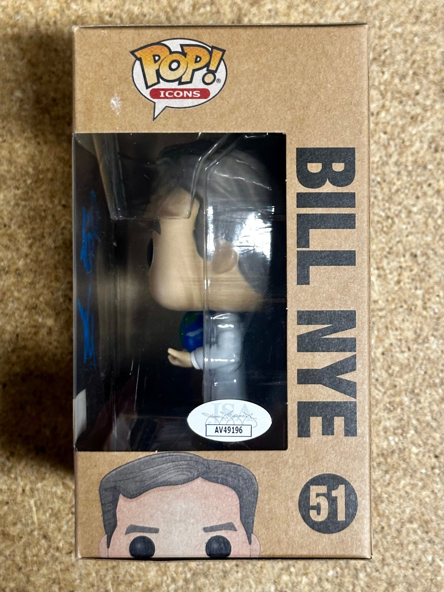 Bill Nye The Science Guy #51 Signed Earth Day Vaulted Funko Pop! With JSA COA