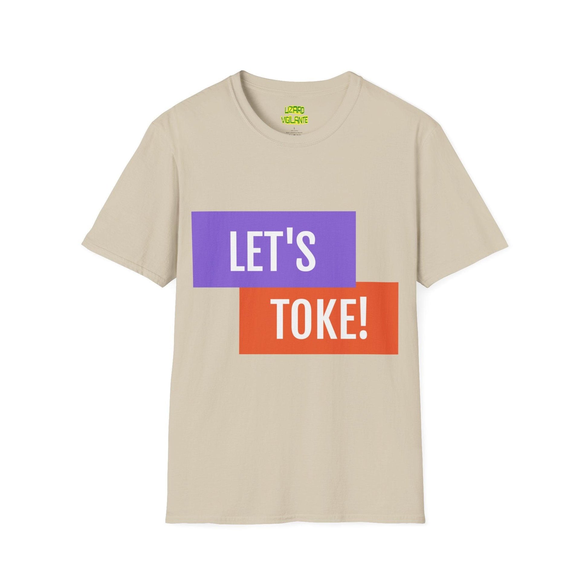 LET'S TOKE! Unisex Softstyle T-Shirt / Weed Tee - Lizard Vigilante