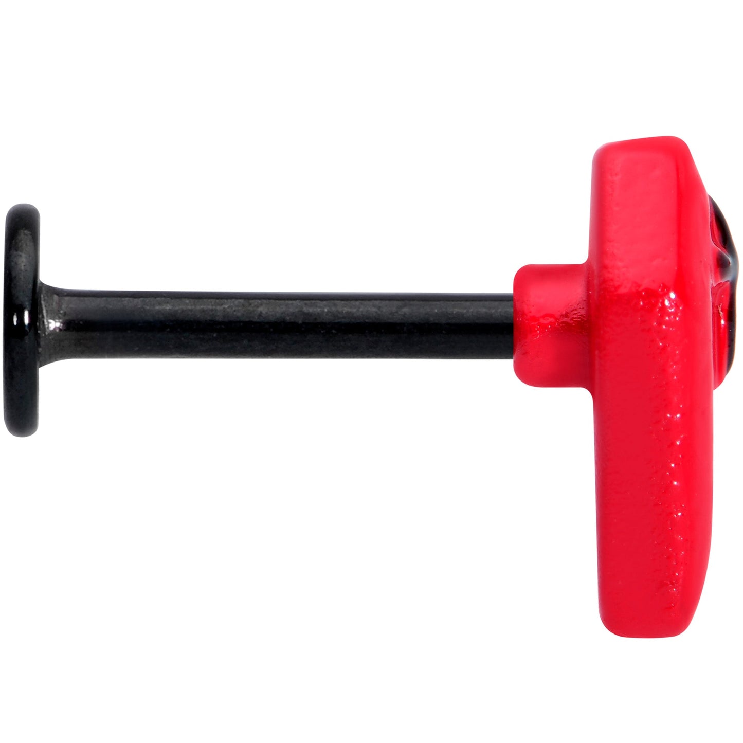 16G 5/16 Black Red Coffin Halloween Labret Monroe Tragus