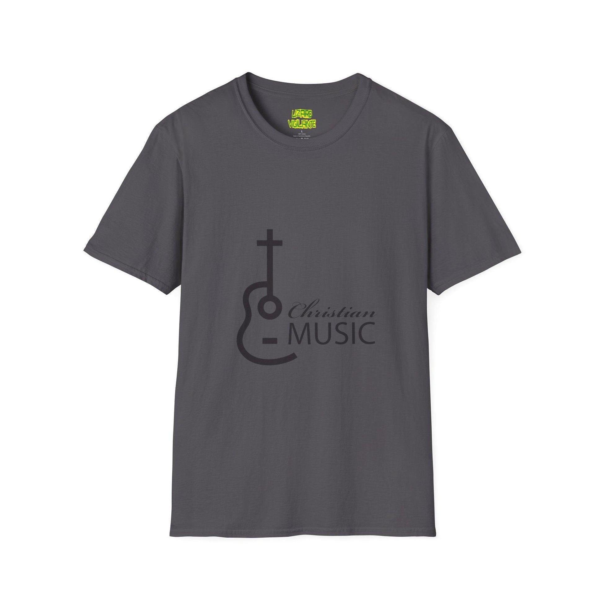 Christian Acoustic Cross Unisex Softstyle T-Shirt - Lizard Vigilante