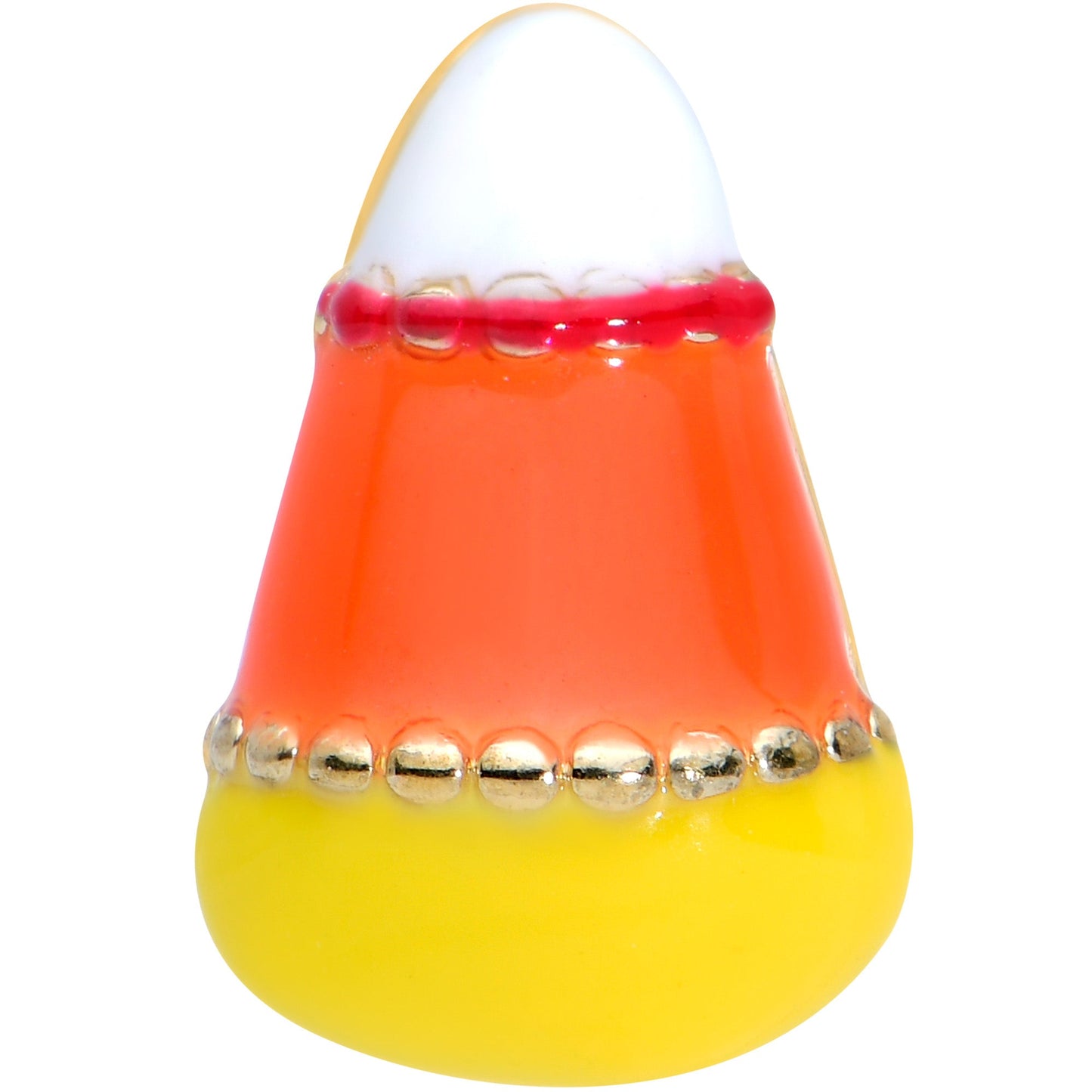 16G 1/4 Gold Tone Candy Corn Halloween Cartilage Tragus Earring