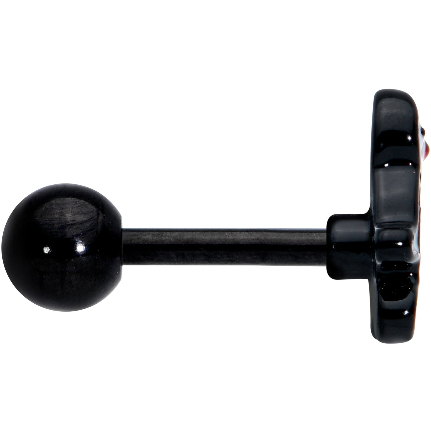 16G 1/4 Black Baby Penguin Cartilage Tragus Earring