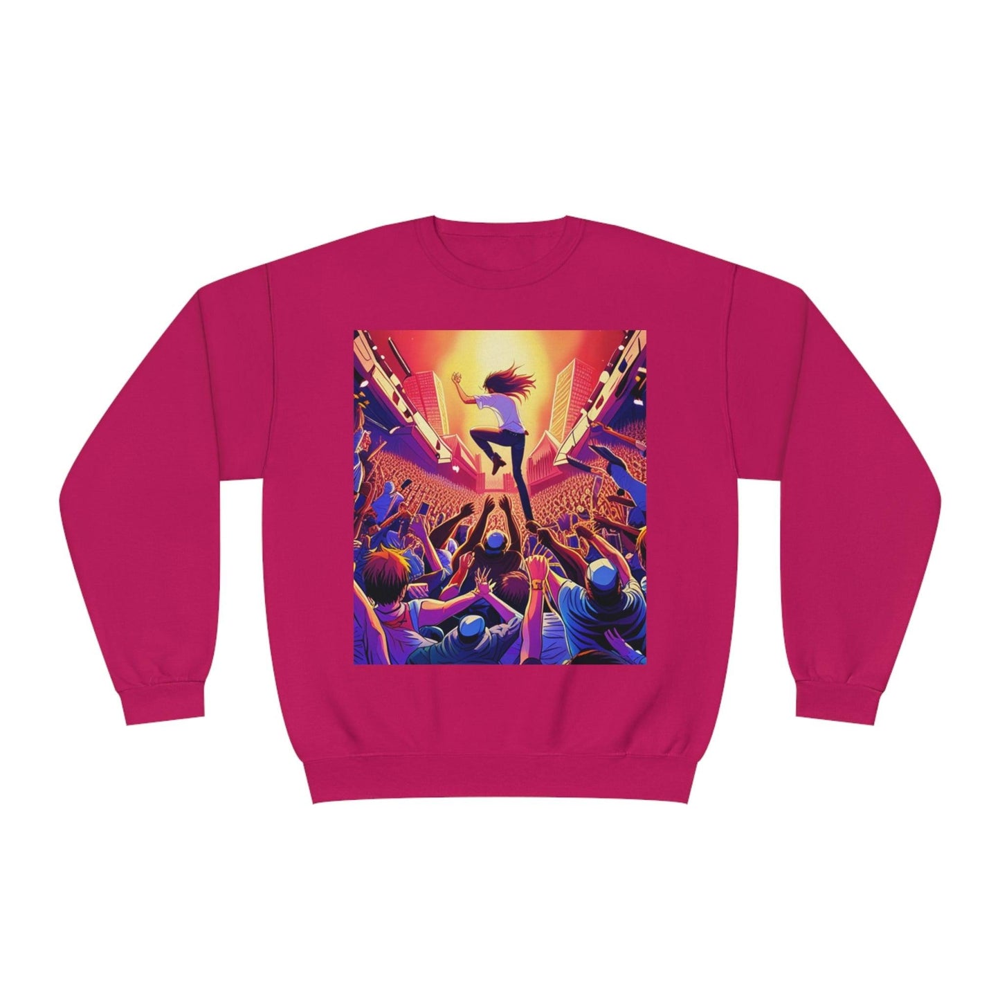 Metal Anime Unisex NuBlend® Crewneck Sweatshirt - Lizard Vigilante