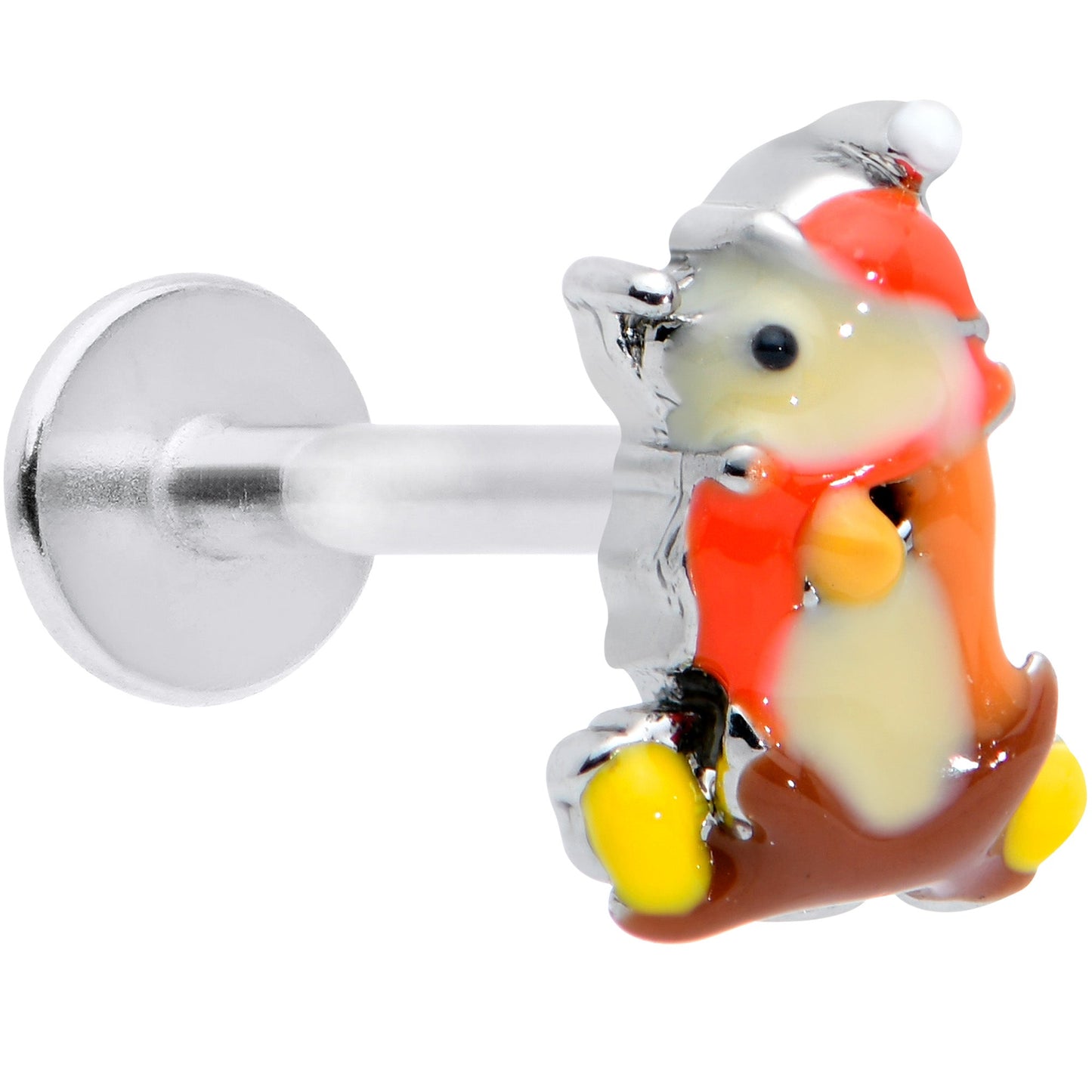 16G 5/16 Cozy Winter Hedgehog Labret Monroe Tragus