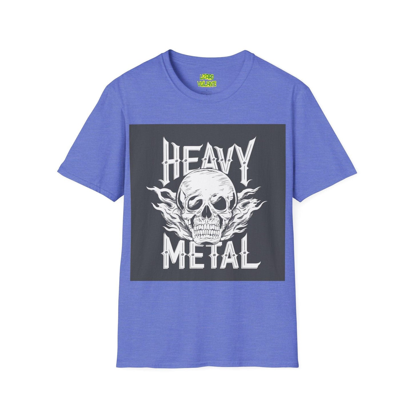 Heavy Metal Skull Unisex Softstyle T-Shirt - Lizard Vigilante