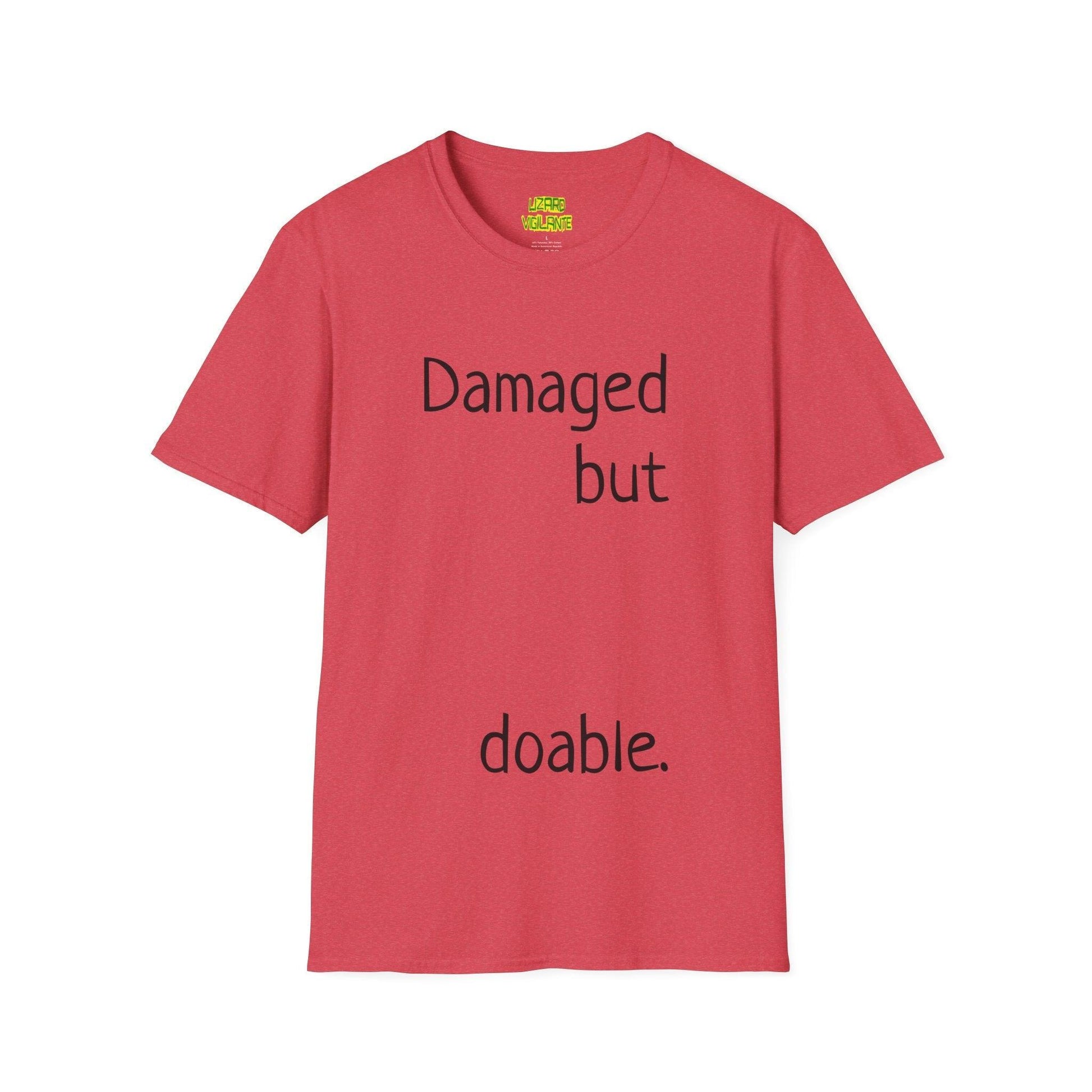 Damaged but doable. Unisex Softstyle T-Shirt - Lizard Vigilante