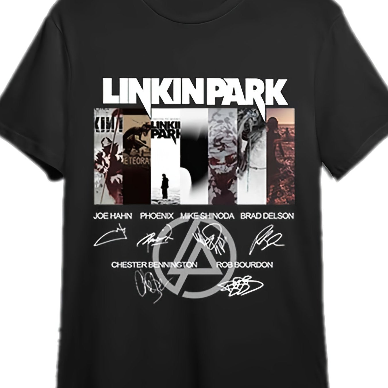 Linkin Park Logo Graphic Men's Crew Neck T-Shirt – Signature Rock Band Casual Tee, 100% Cotton, Short Sleeve - Premium T-Shirts from Lizard Vigilante - Just $25.49! Shop now at Lizard Vigilante